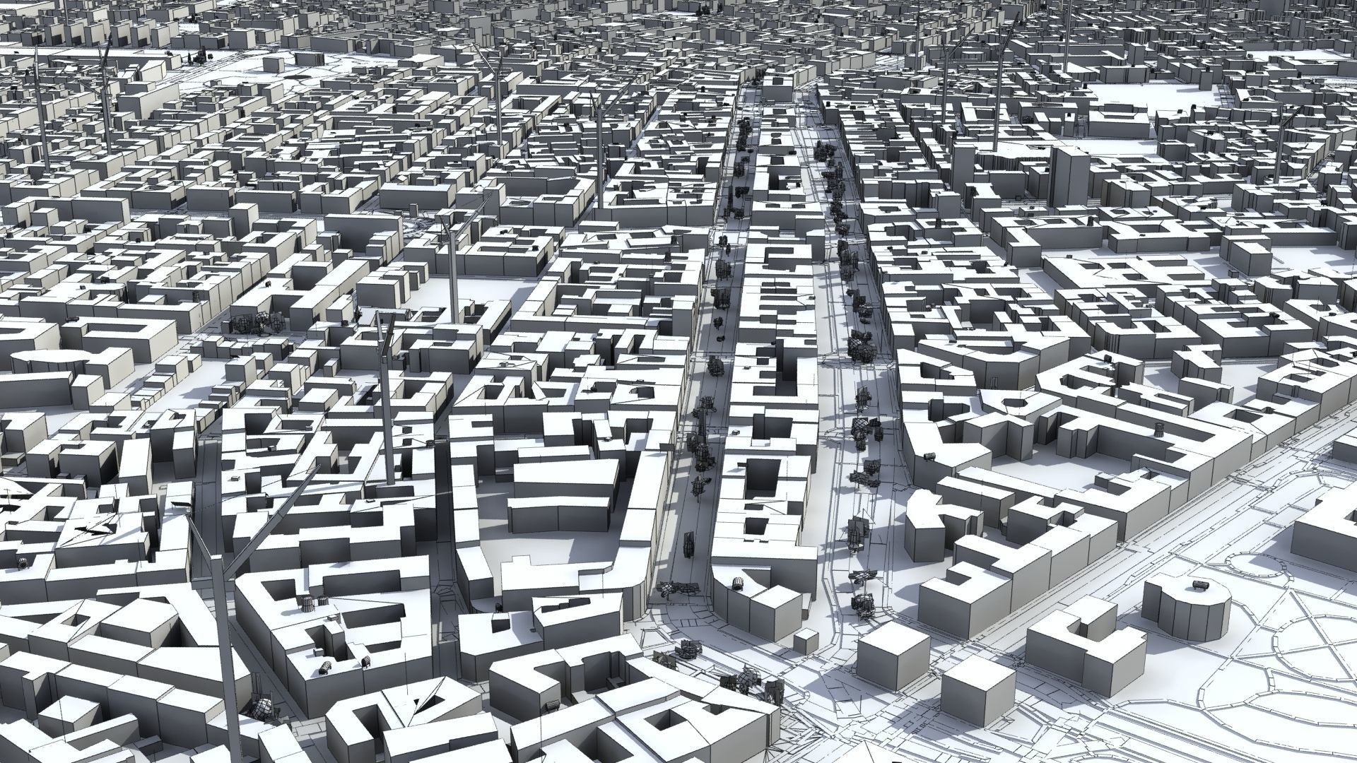Milan City Italy Low-poly 3D model_51