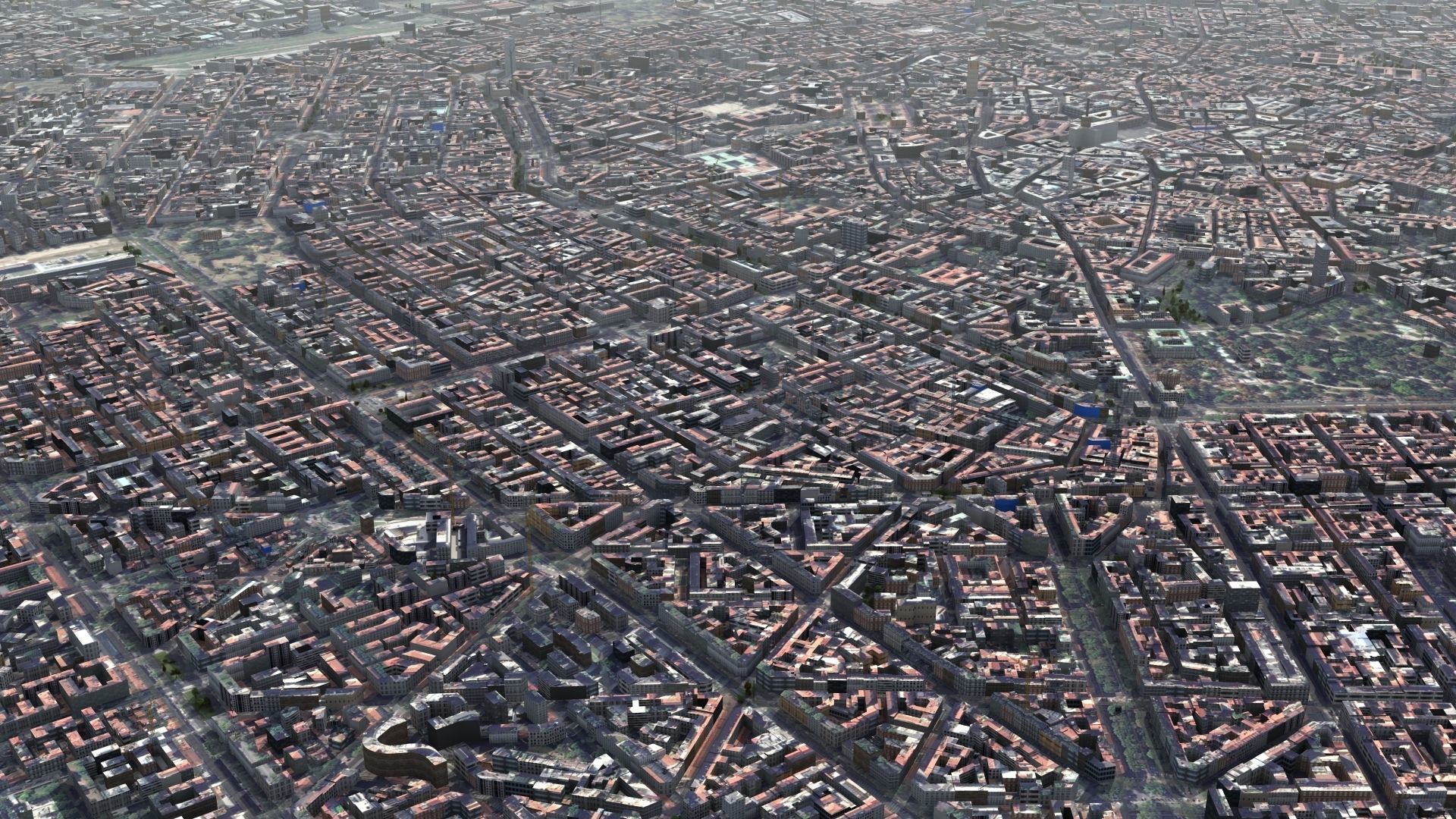 Milan City Italy Low-poly 3D model_5