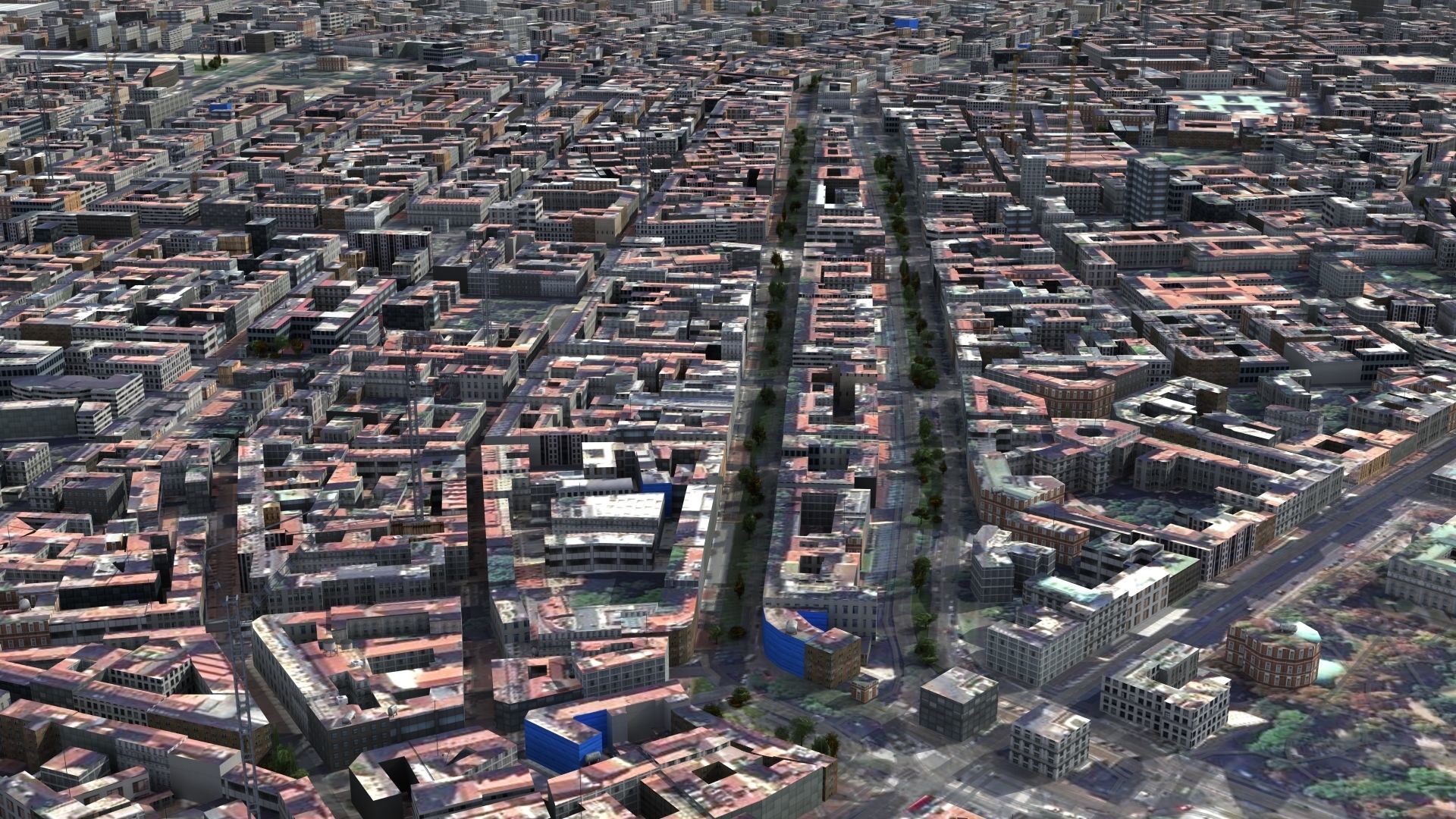 Milan City Italy Low-poly 3D model_22