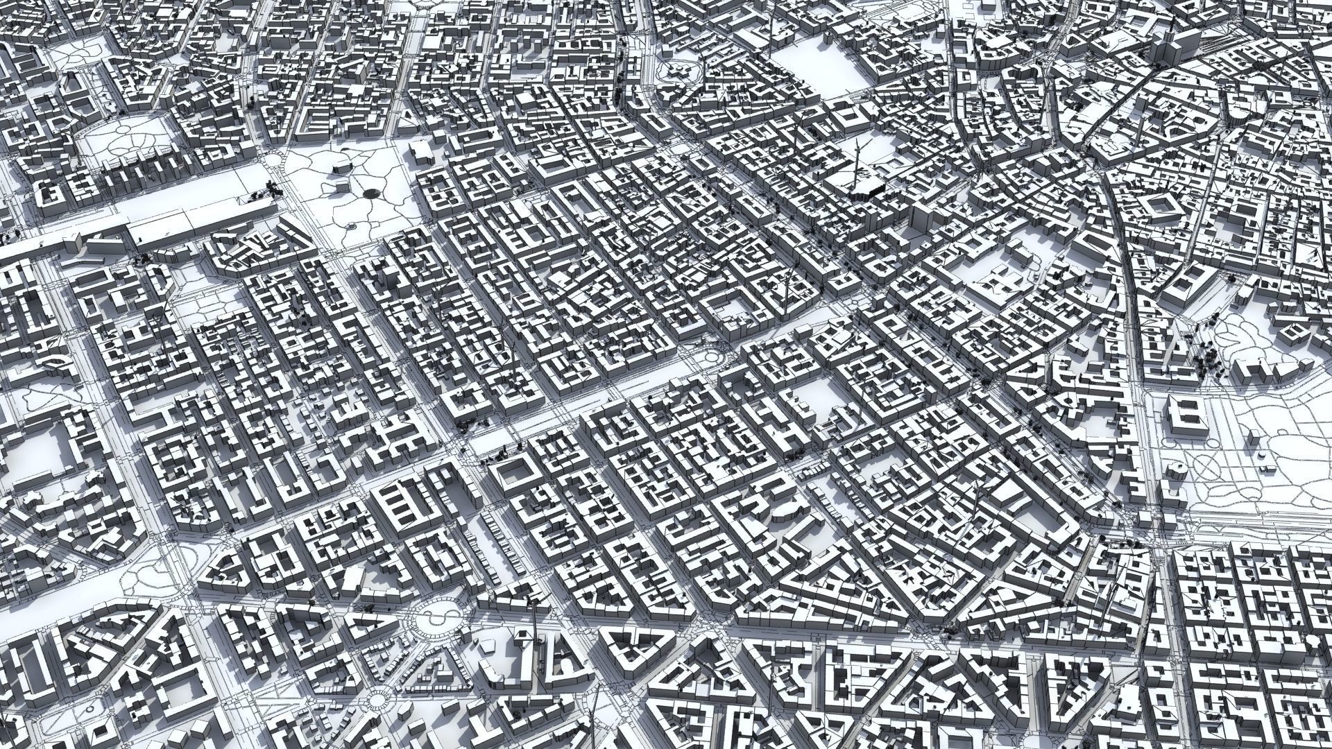 Milan City Italy Low-poly 3D model_49