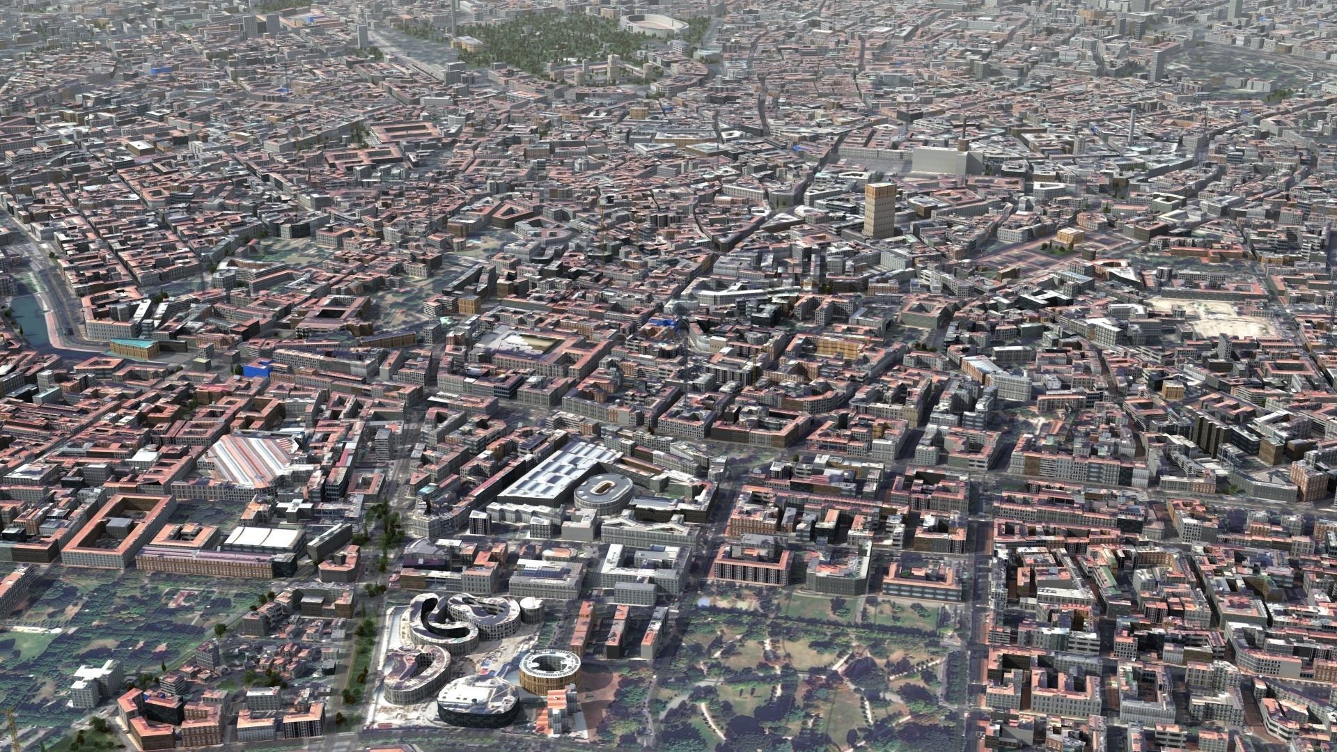 Milan City Italy Low-poly 3D model_28