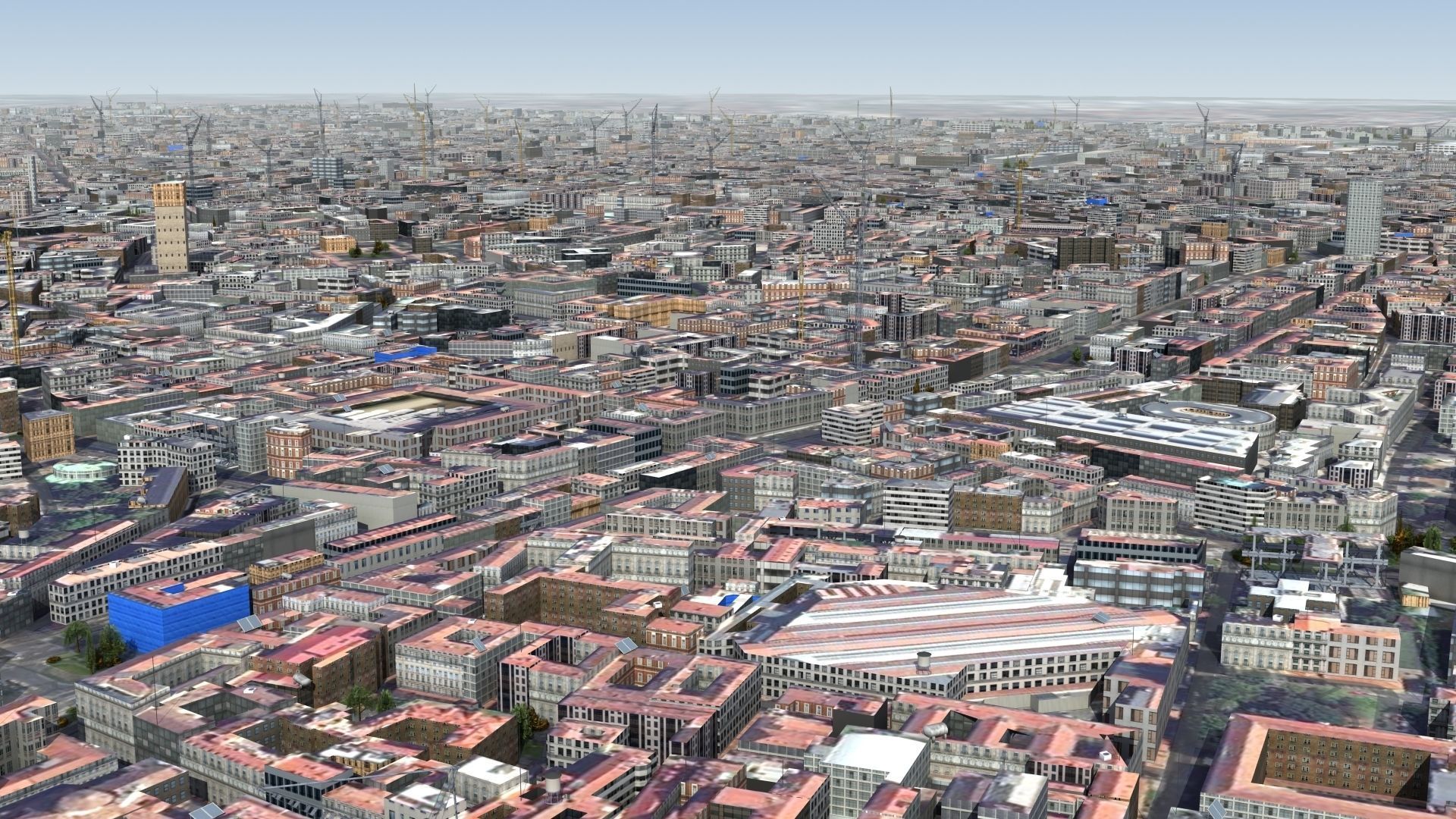 Milan City Italy Low-poly 3D model_10