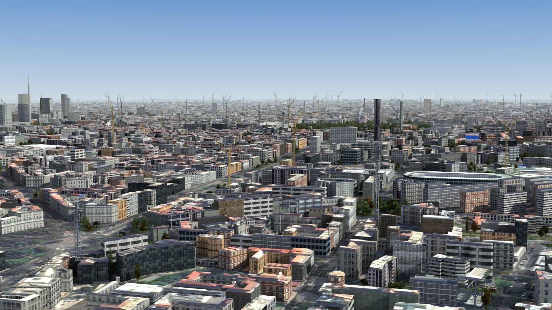 Milan City Italy Low-poly 3D model_14