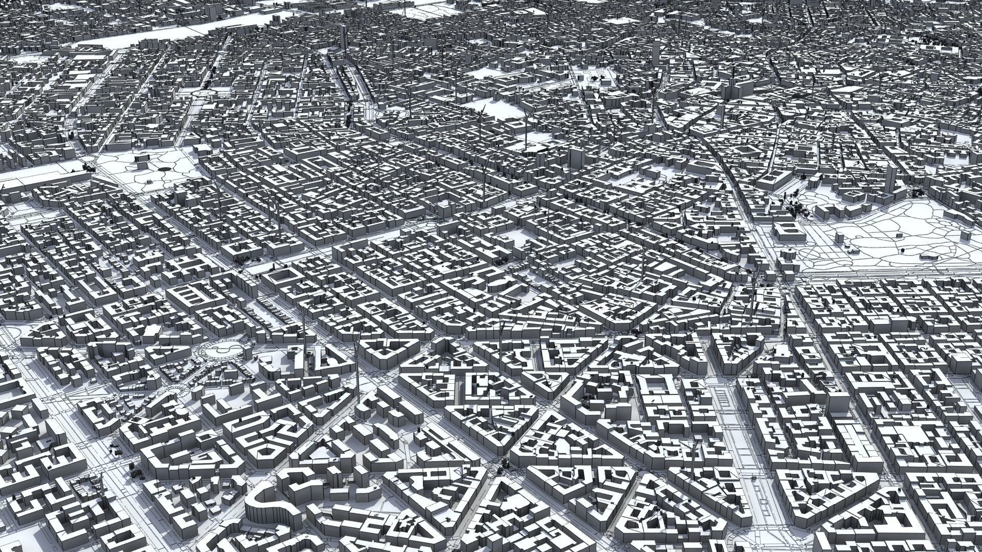 Milan City Italy Low-poly 3D model_34
