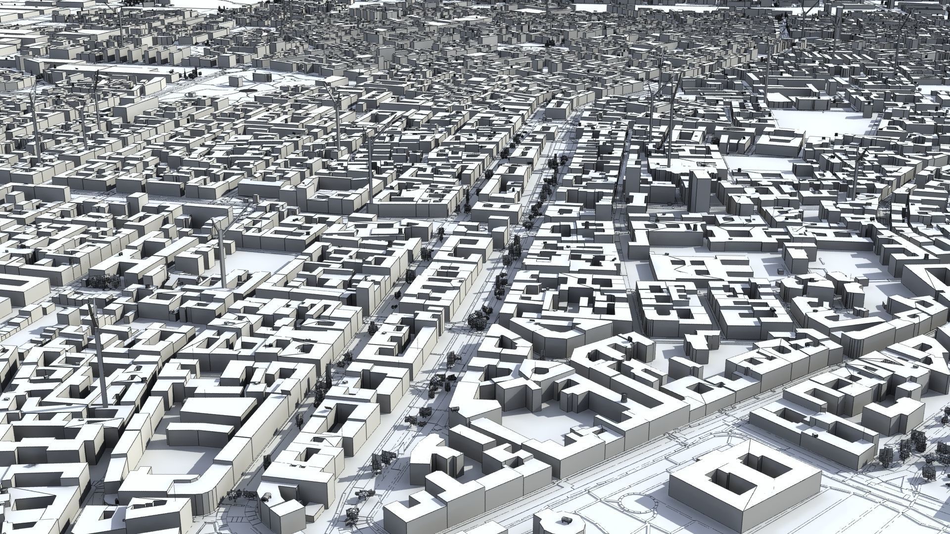 Milan City Italy Low-poly 3D model_54