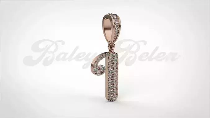 Pendant alphabet berkshire  I  medium 