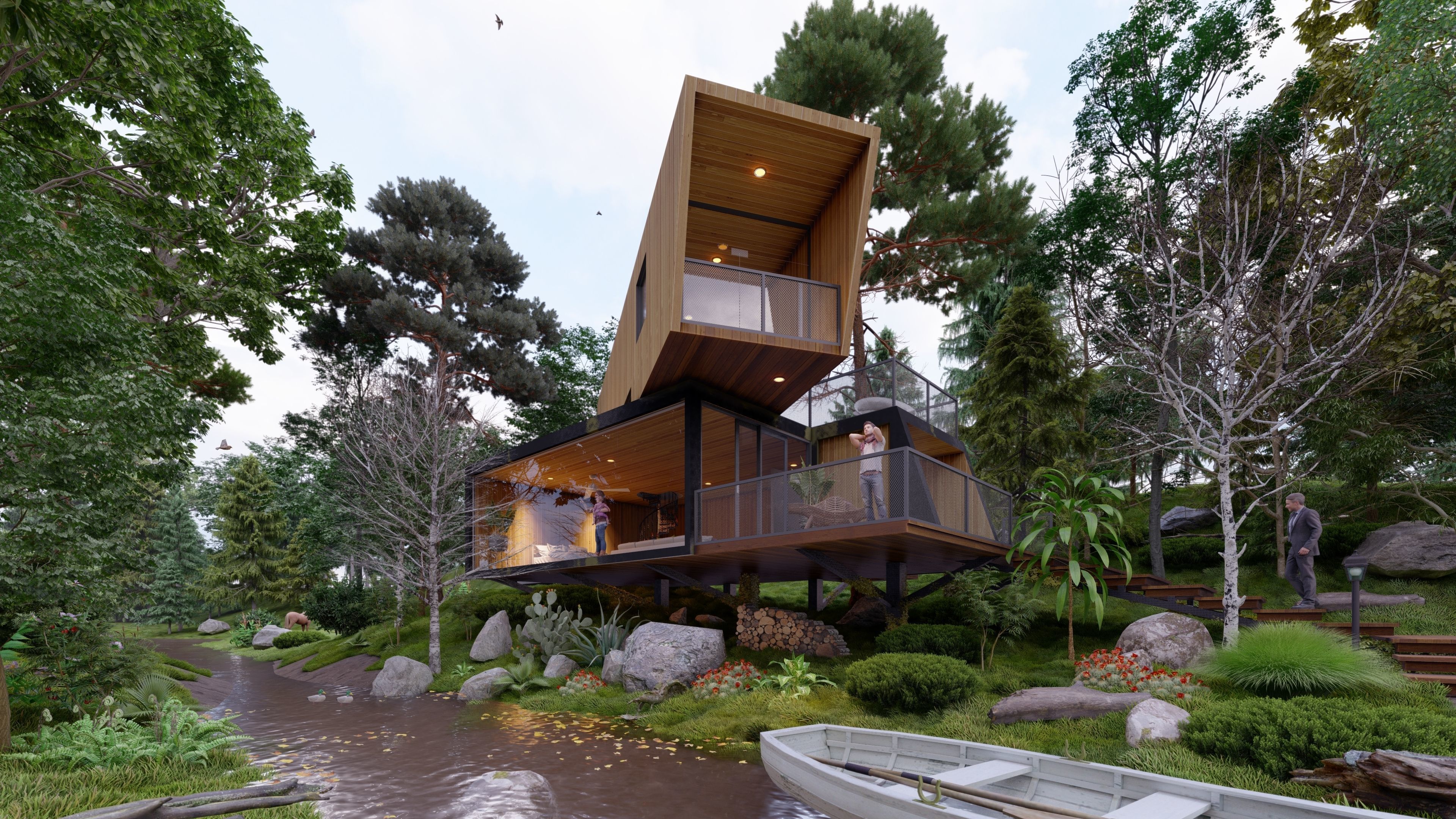 SCENE LUMION 11 5 AND ABOVE box house BY YOGA4ARCH 3D model_3