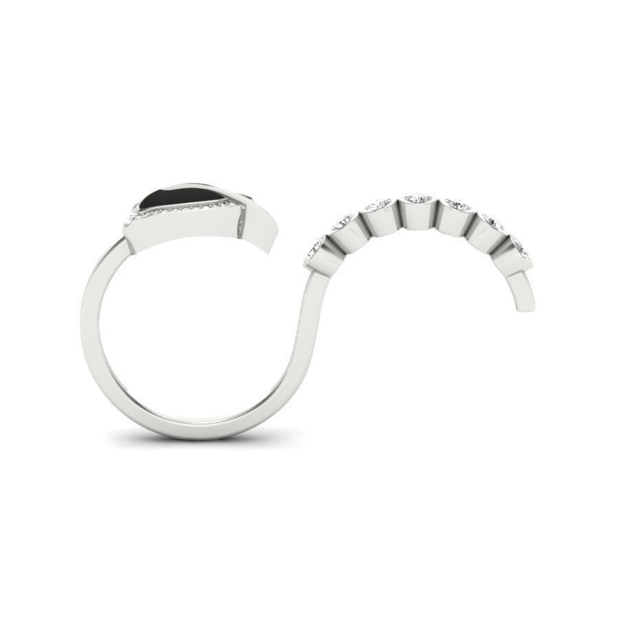 Solitaire Wedding Engagement Ring with 360 View 3D print model_8