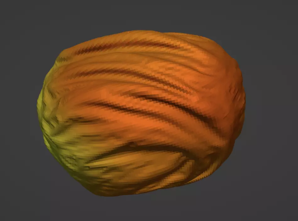 3 astroids orange ball Free low-poly 3D model