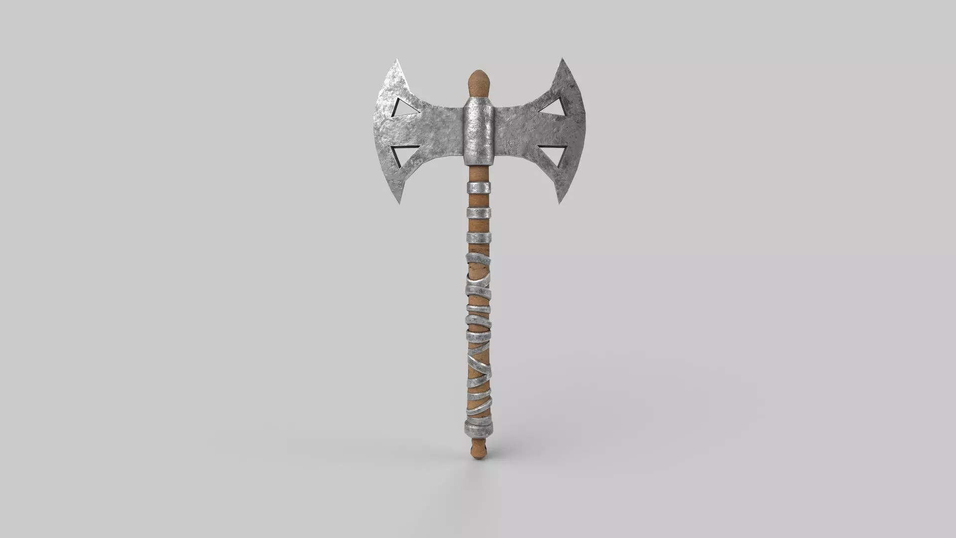 battle axe Low-poly 3D model