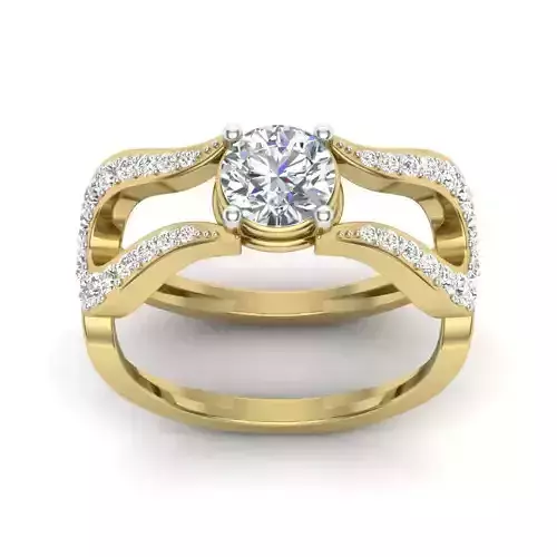 Solitaire Wedding Engagement Ring with 360 View