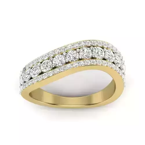 Solitaire Wedding Engagement Ring 3dm stl Render Detail