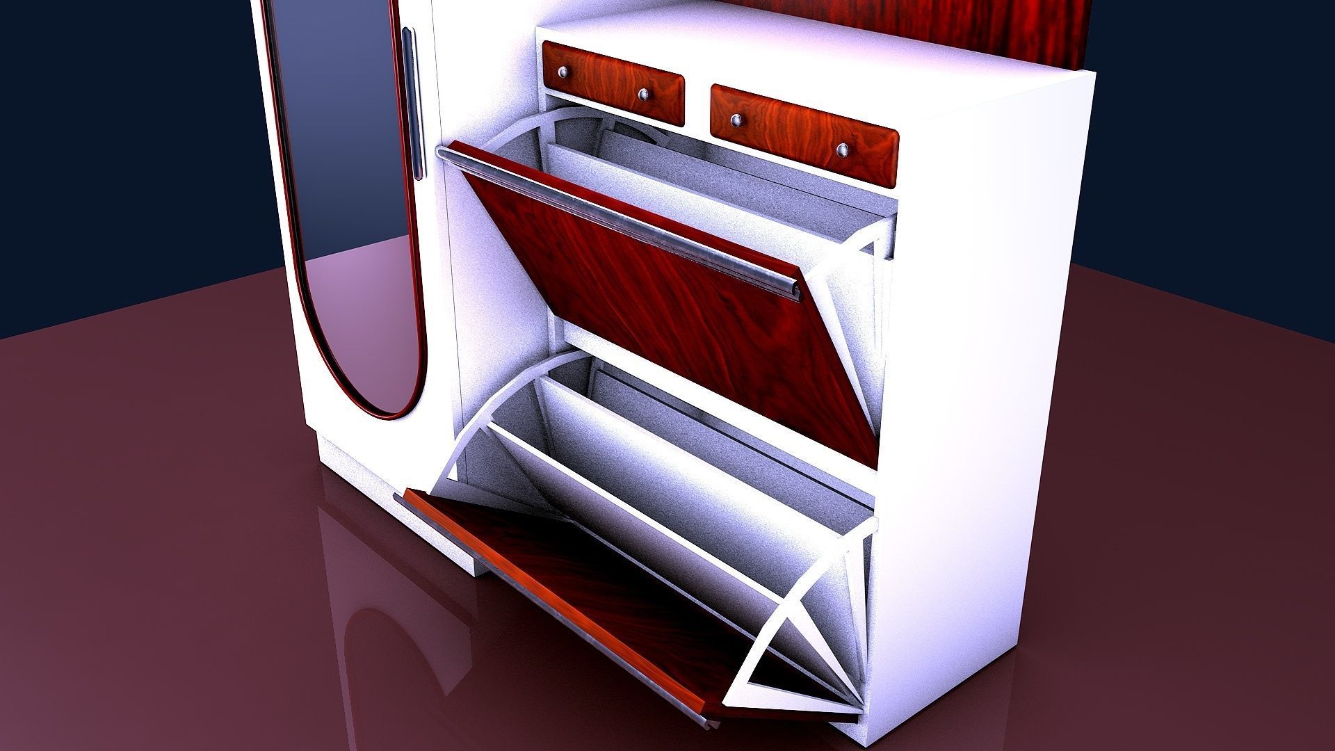 WATDRTOBE FOR EMTERANCE OF HOME 3D model_4