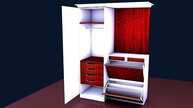 WATDRTOBE FOR EMTERANCE OF HOME 3D model