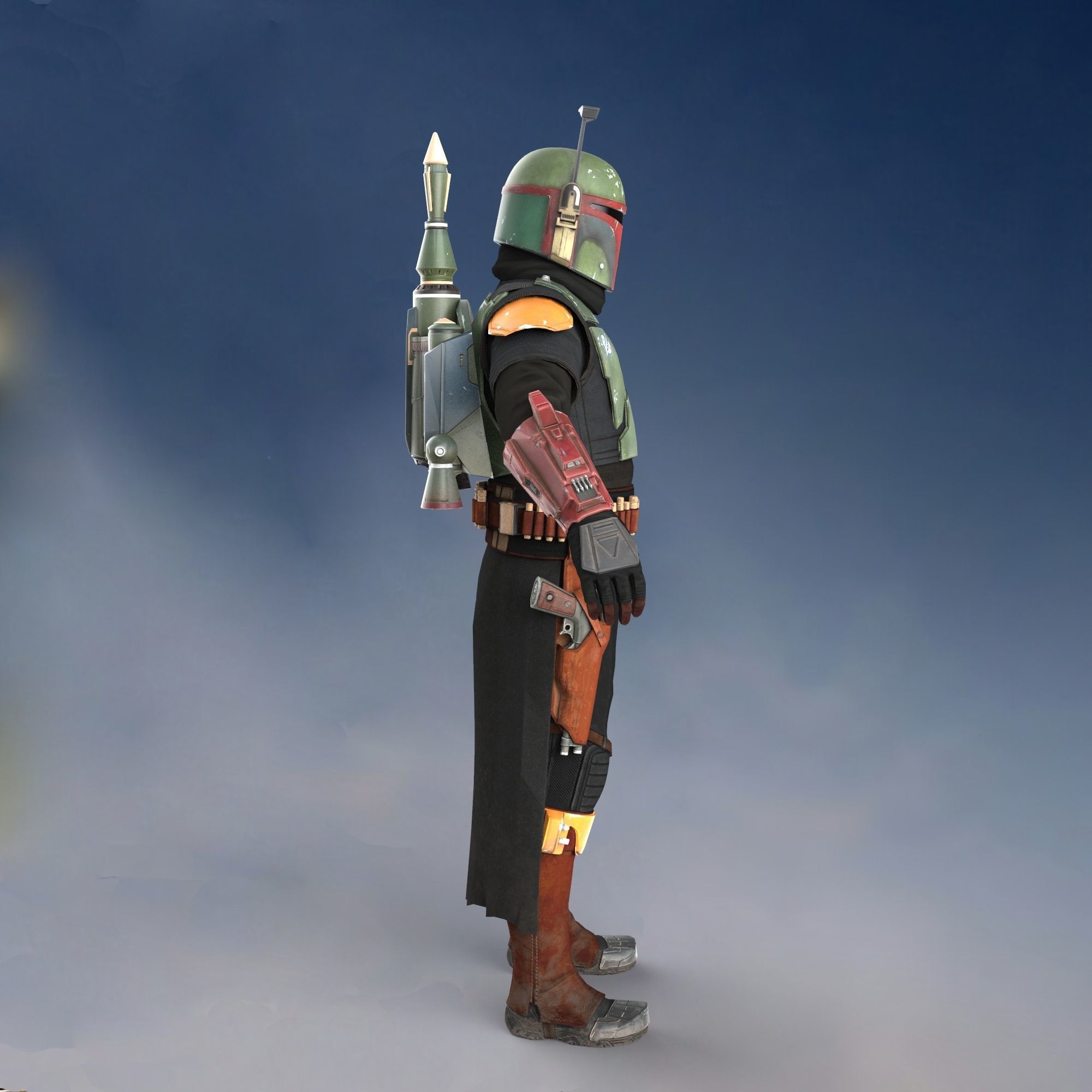 The Book of Boba Fett Full Accurate Wearable Armor with Jetpack 3D print model_95