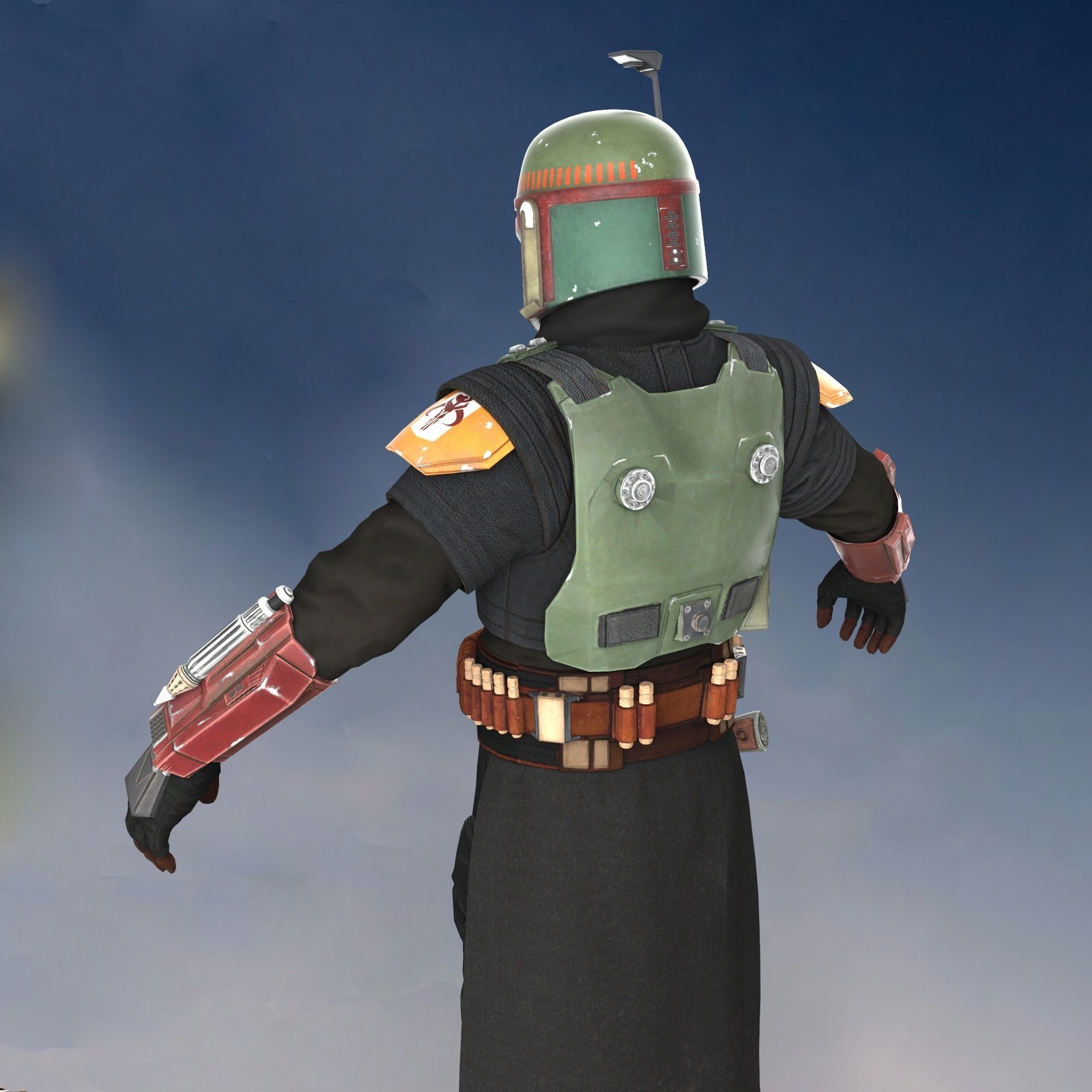 The Book of Boba Fett Full Accurate Wearable Armor with Jetpack 3D print model_5