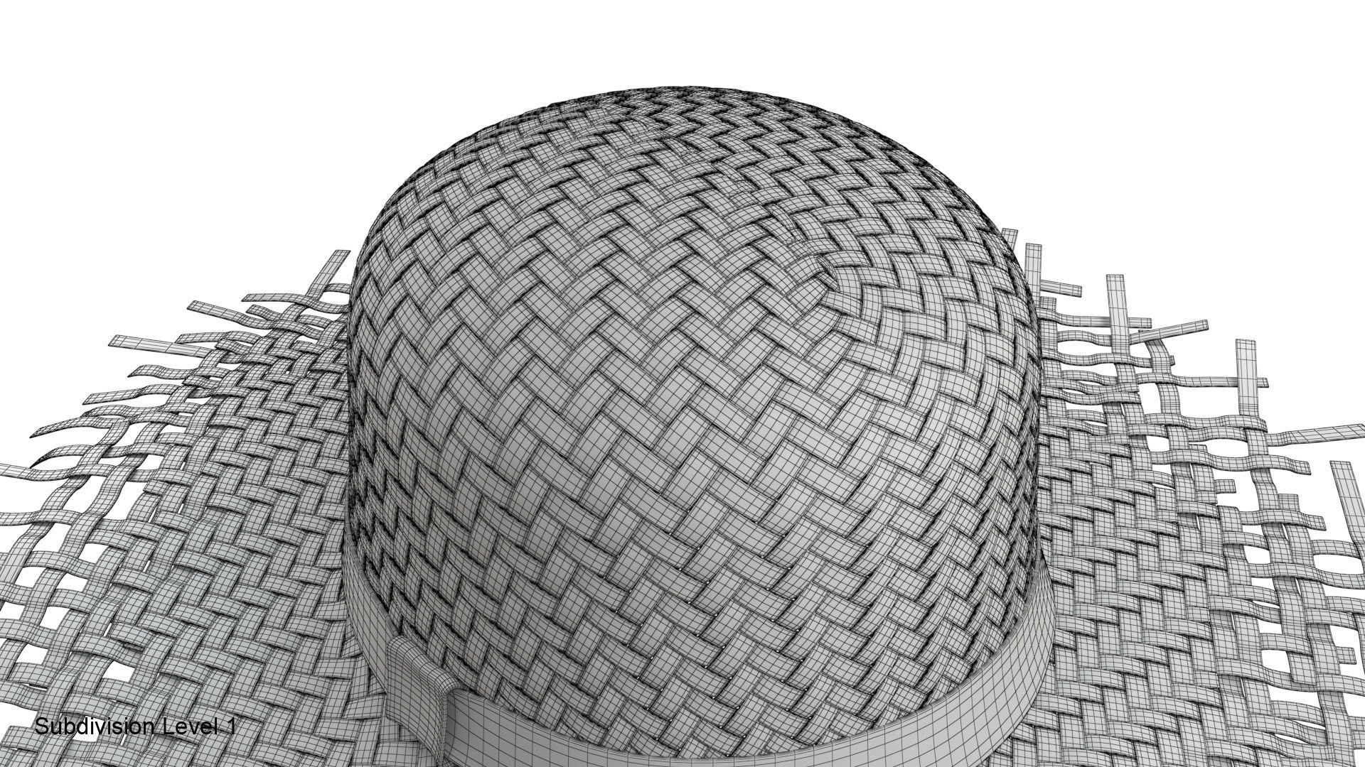 Straw hat 3D model_26