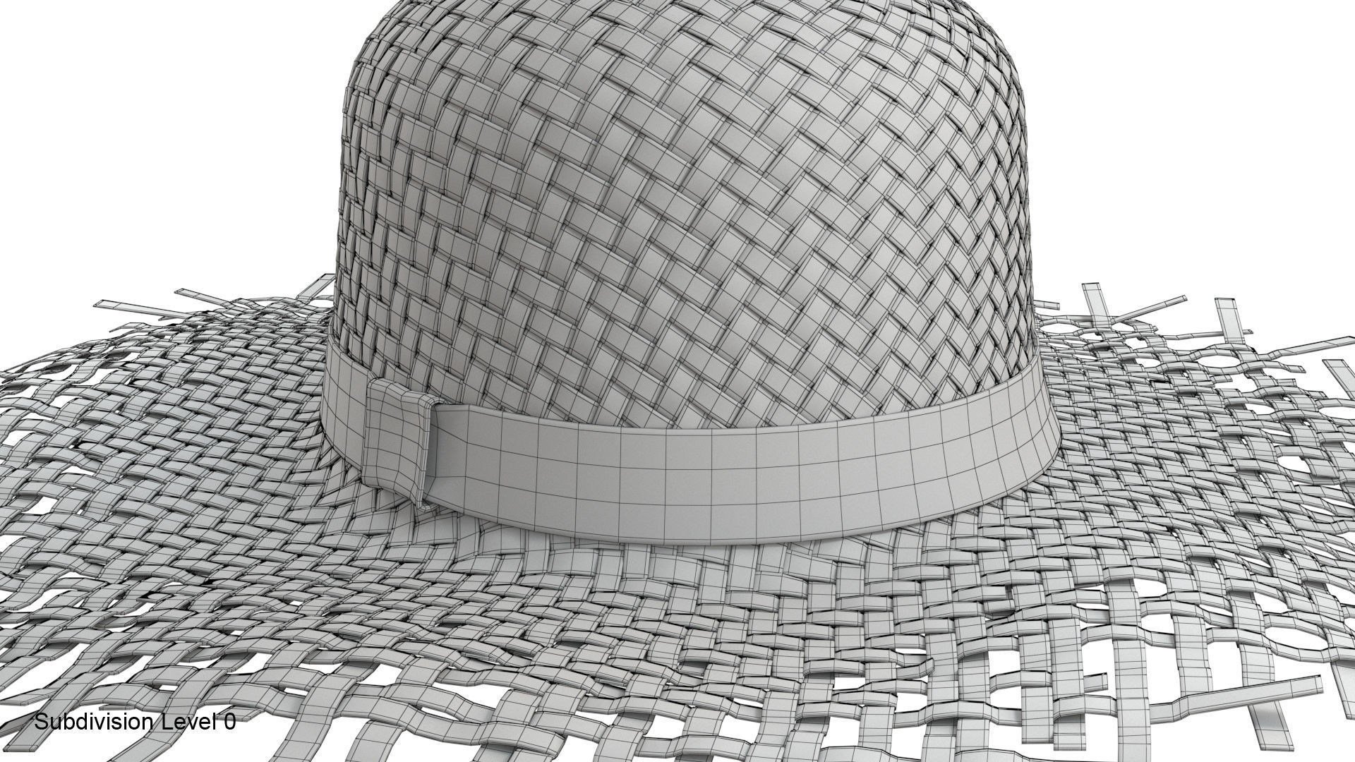 Straw hat 3D model_18