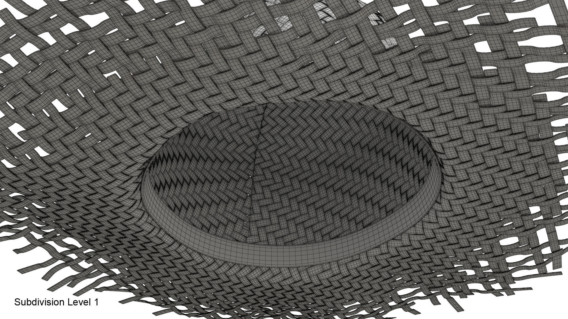 Straw hat 3D model_29