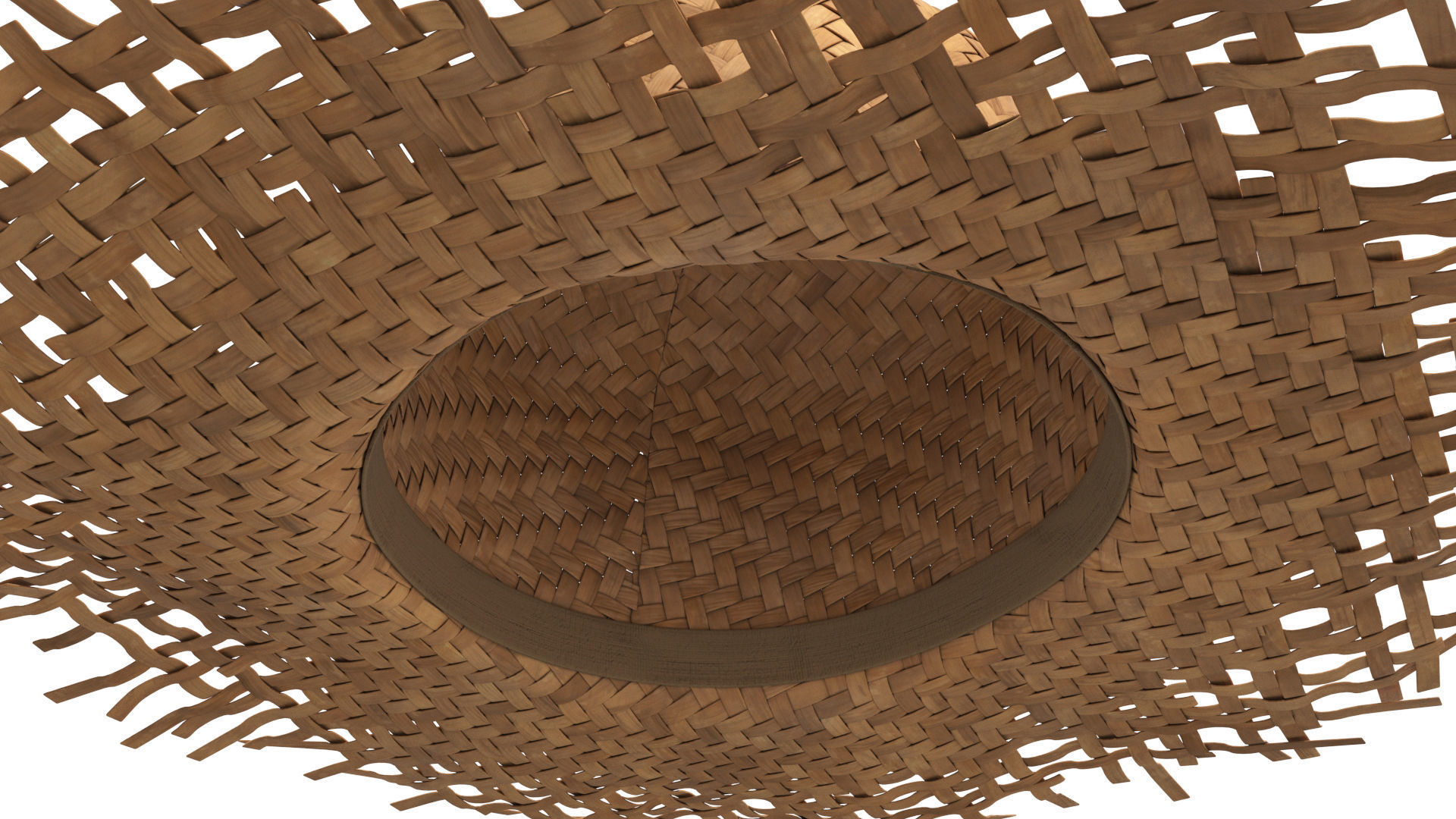 Straw hat 3D model_10
