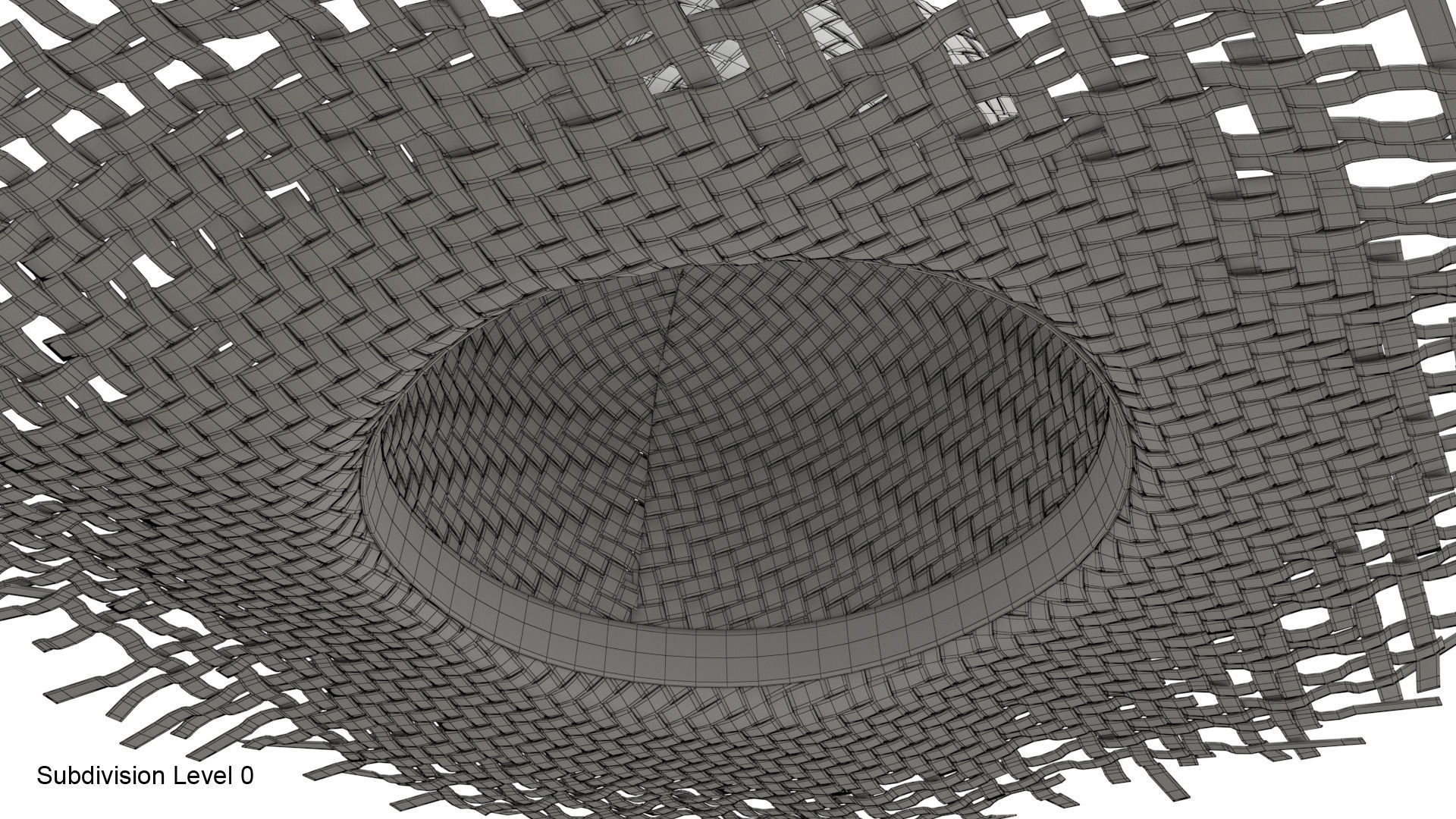 Straw hat 3D model_20