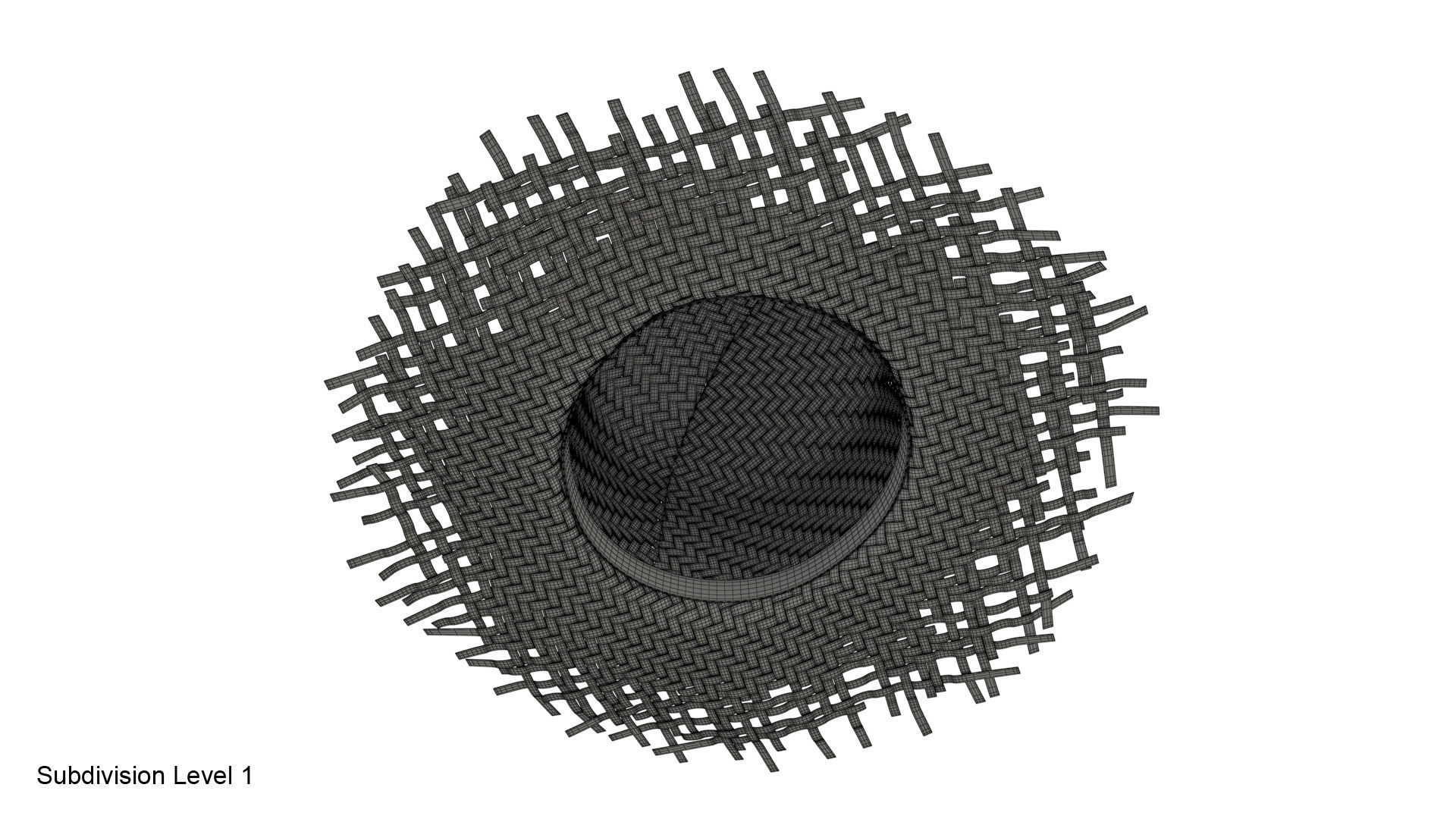 Straw hat 3D model_25
