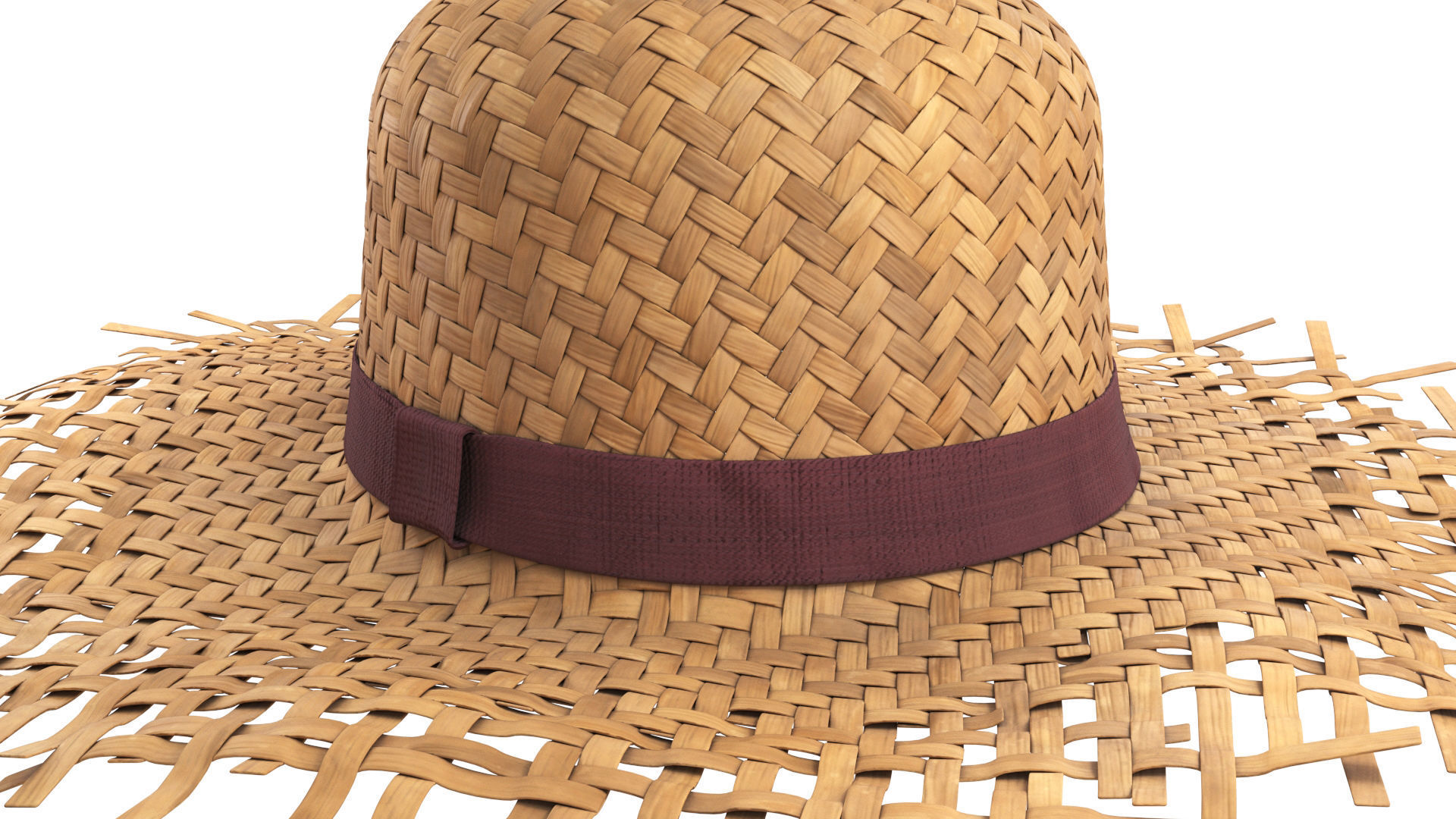 Straw hat 3D model_8