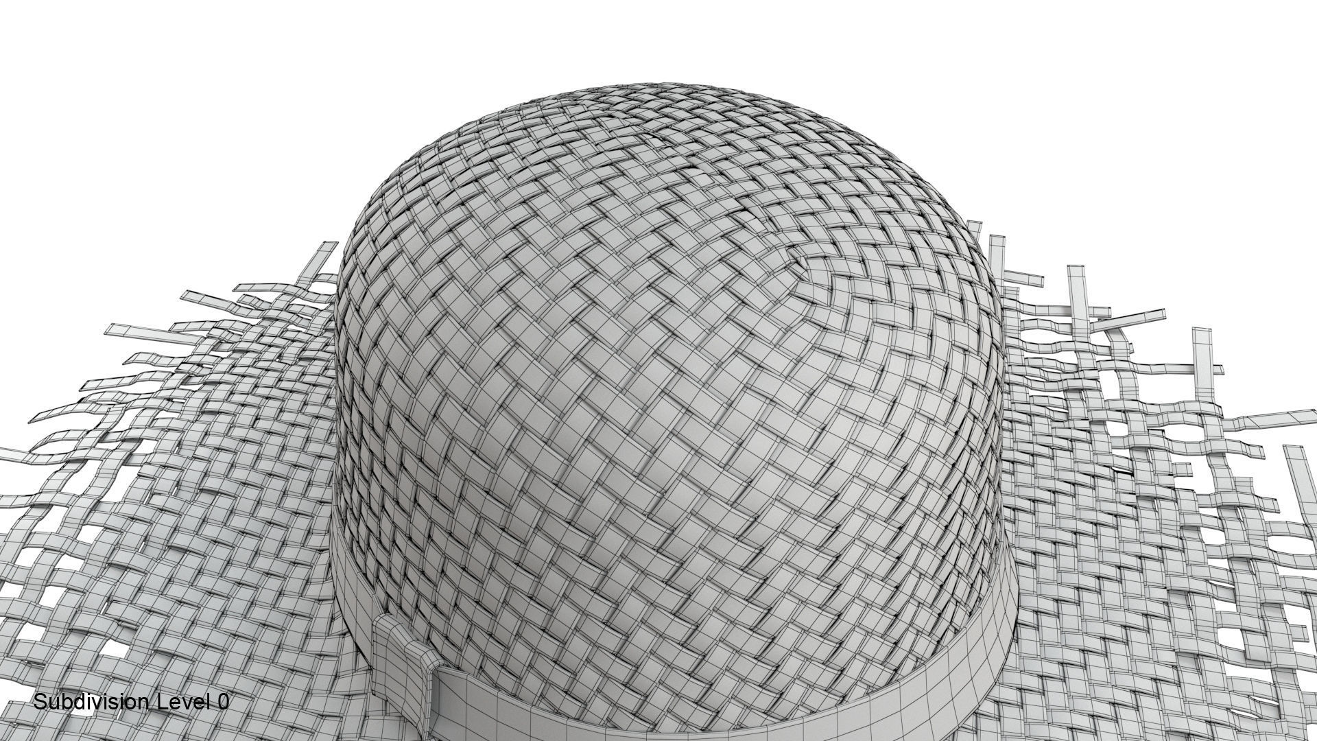 Straw hat 3D model_17