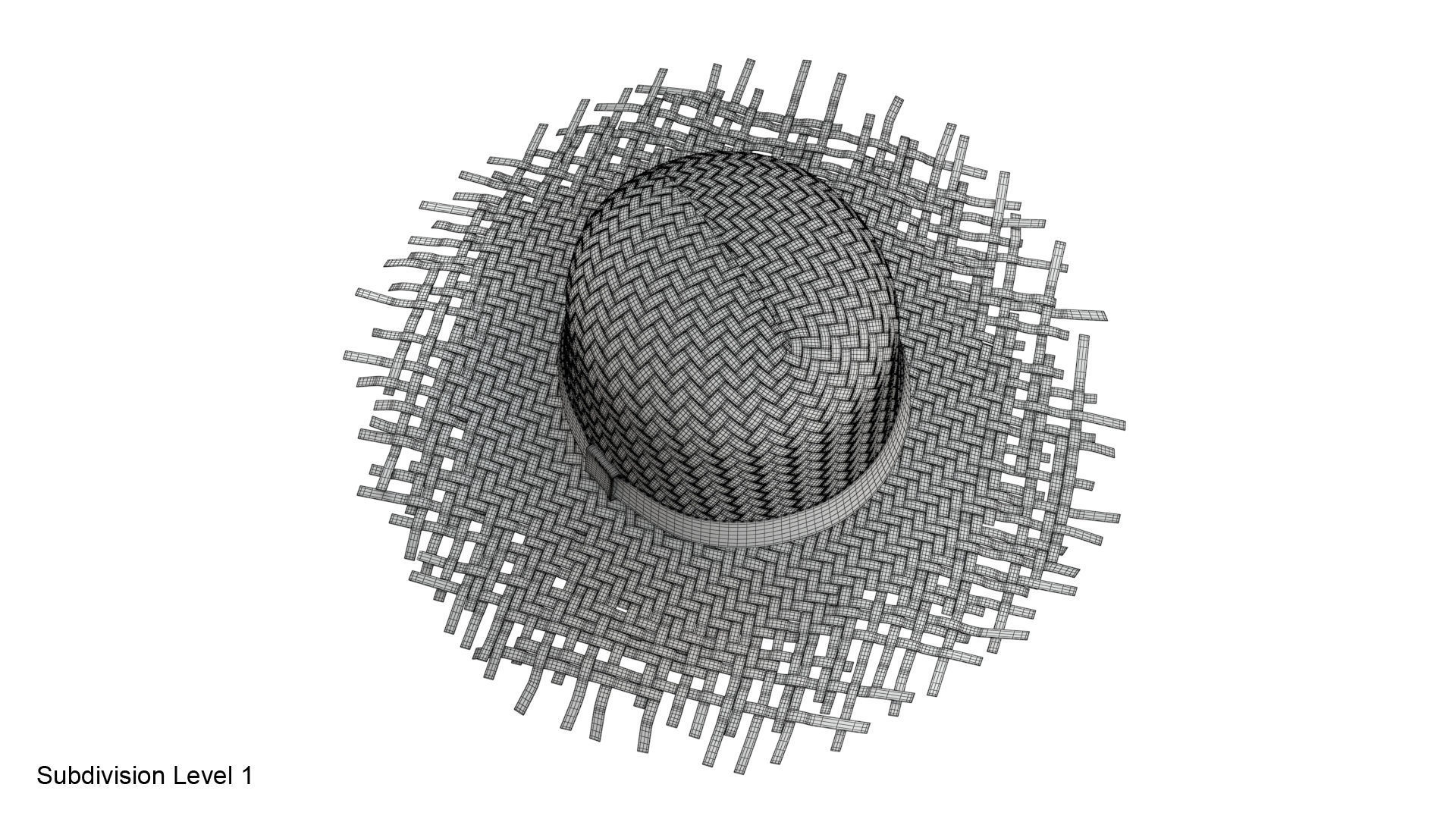Straw hat 3D model_24