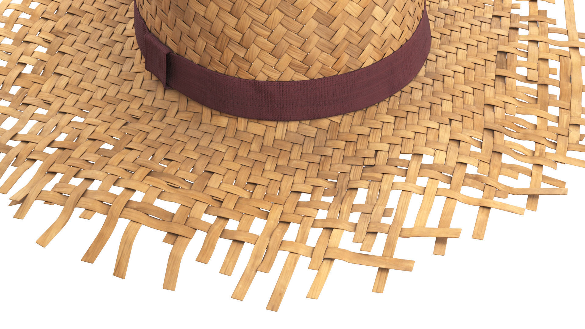 Straw hat 3D model_9