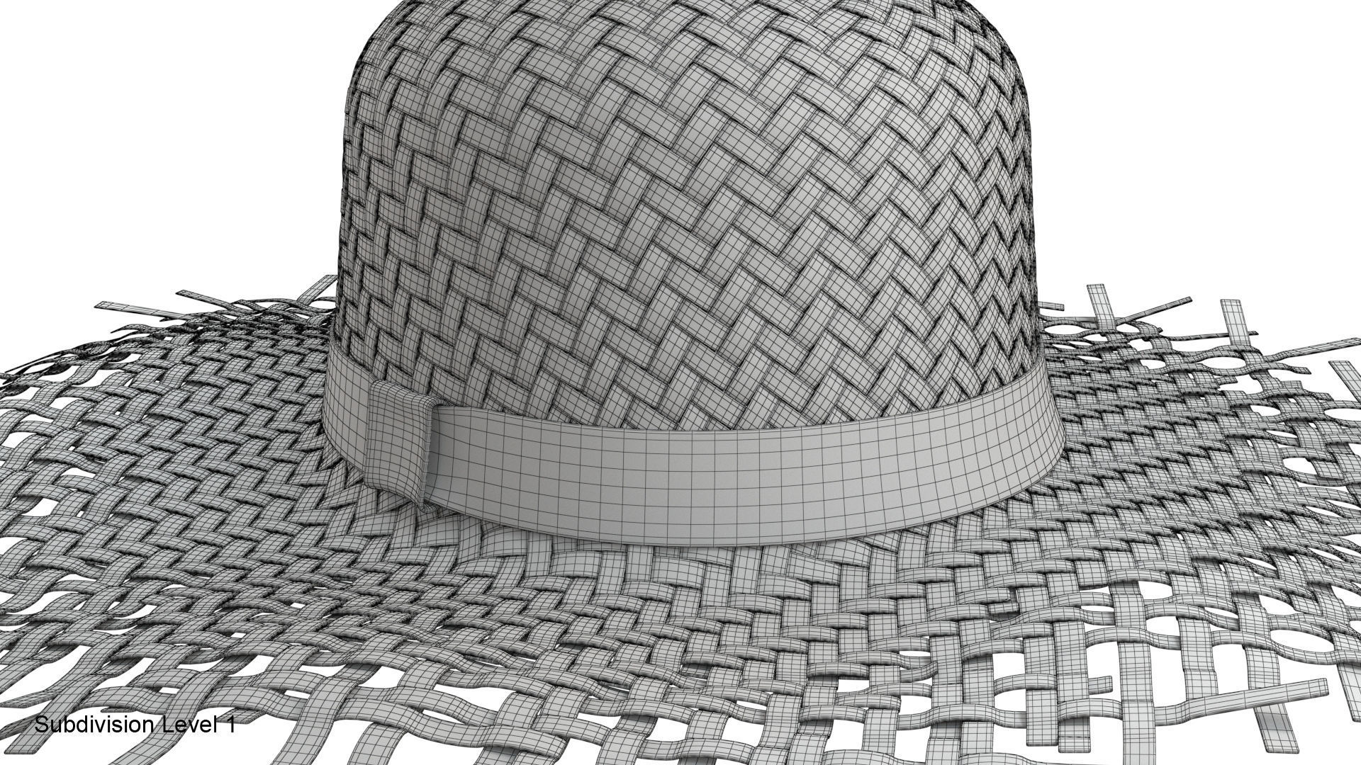 Straw hat 3D model_27