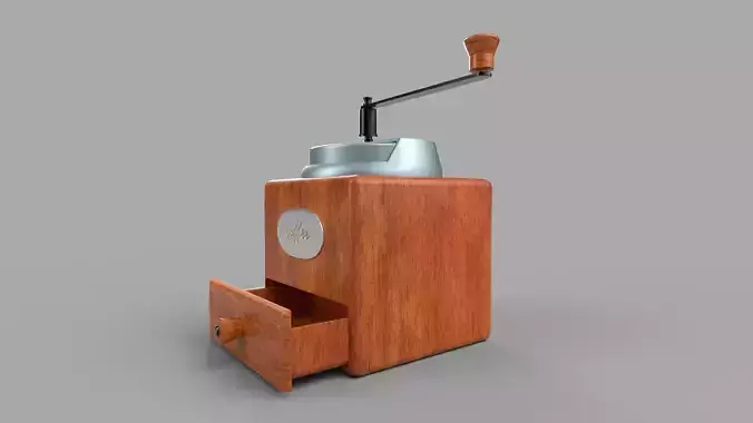  coffee grinder Low-poly 3D model