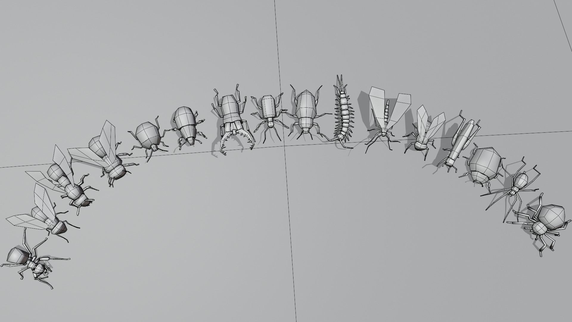 Insects Pack - Low Poly 3D model_36