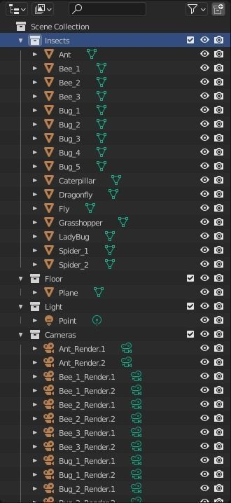 Insects Pack - Low Poly 3D model_21