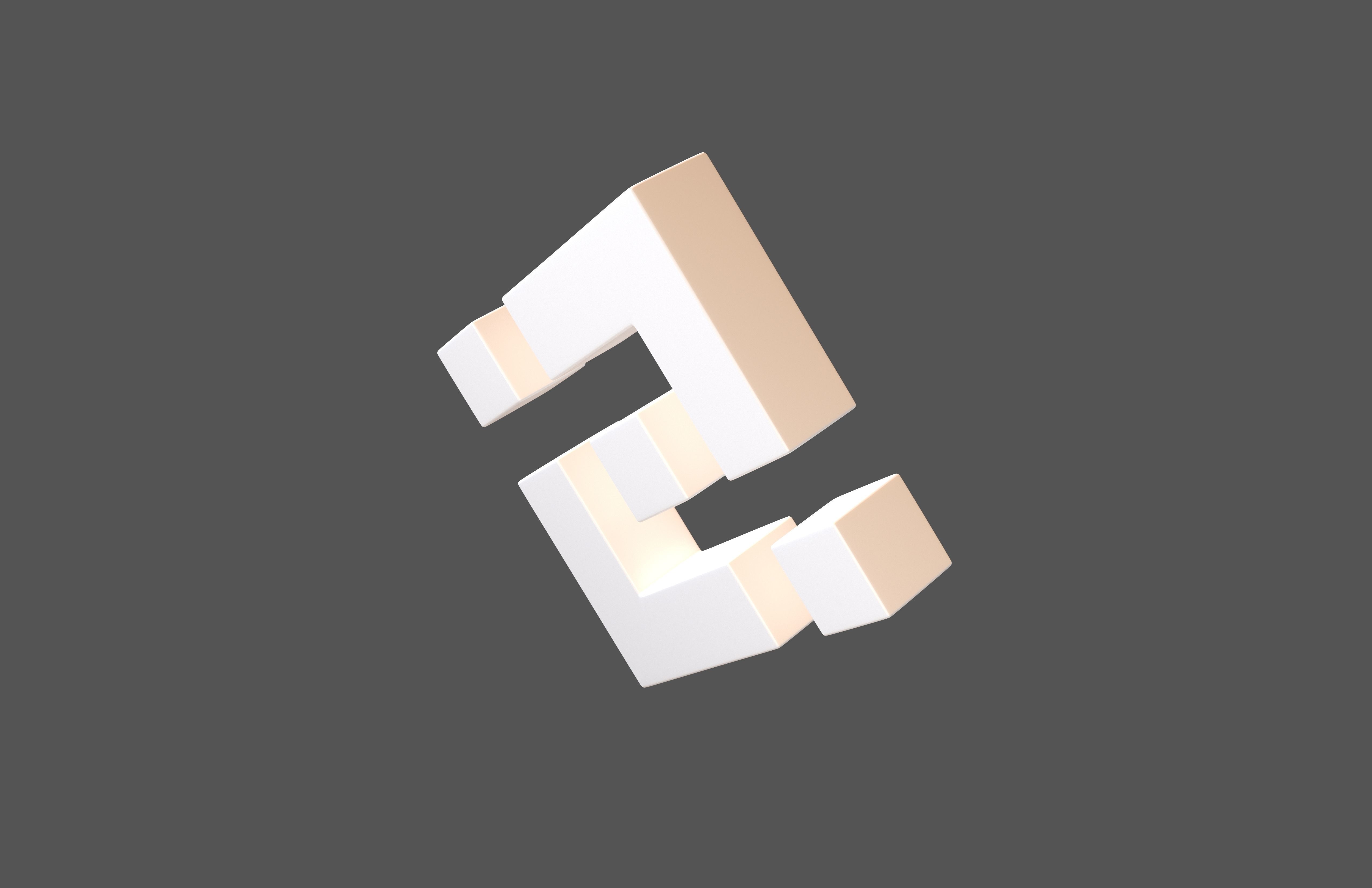 Binance Coin 003 Low-poly 3D model_2