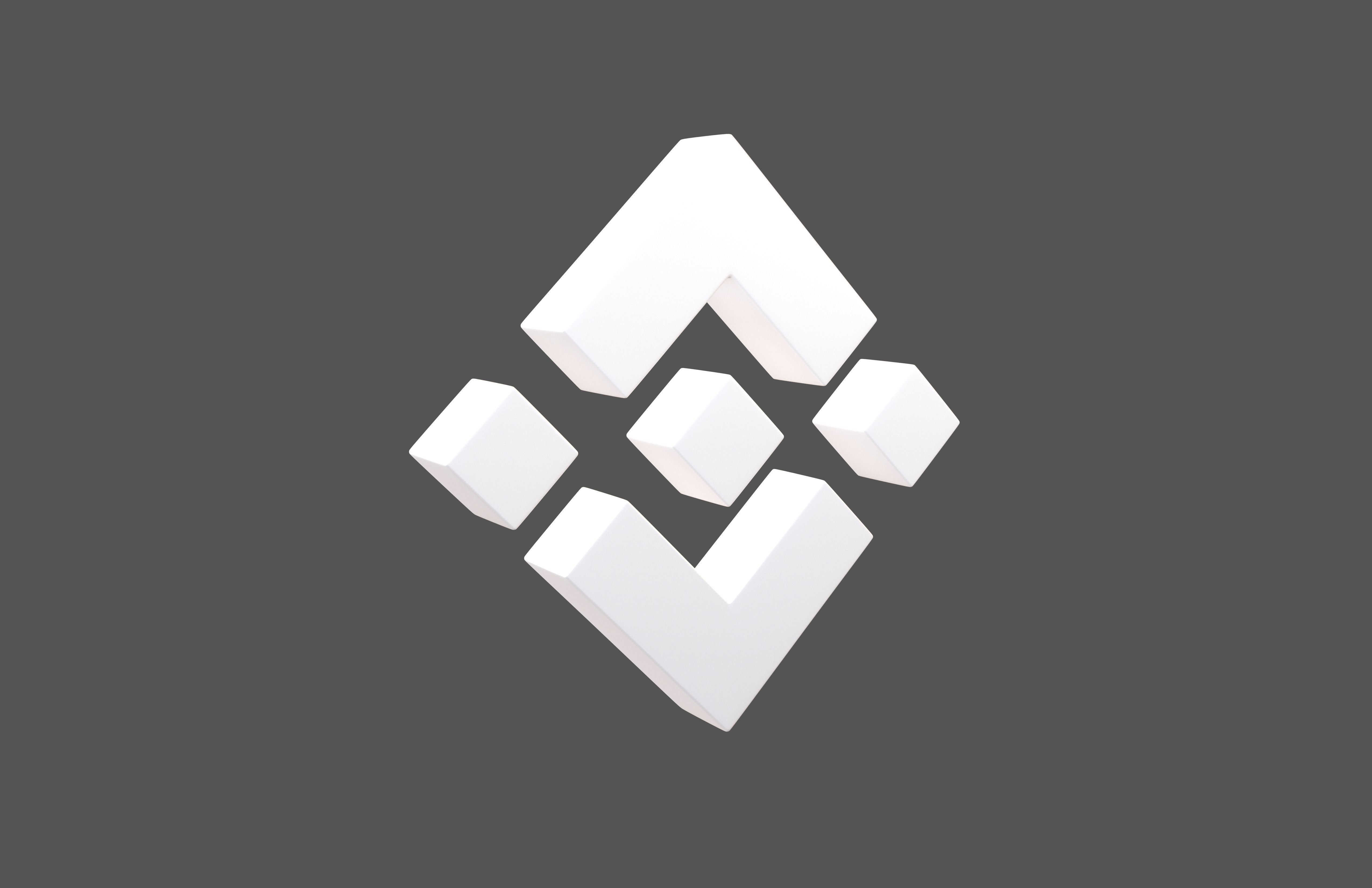 Binance Coin 003 Low-poly 3D model_1