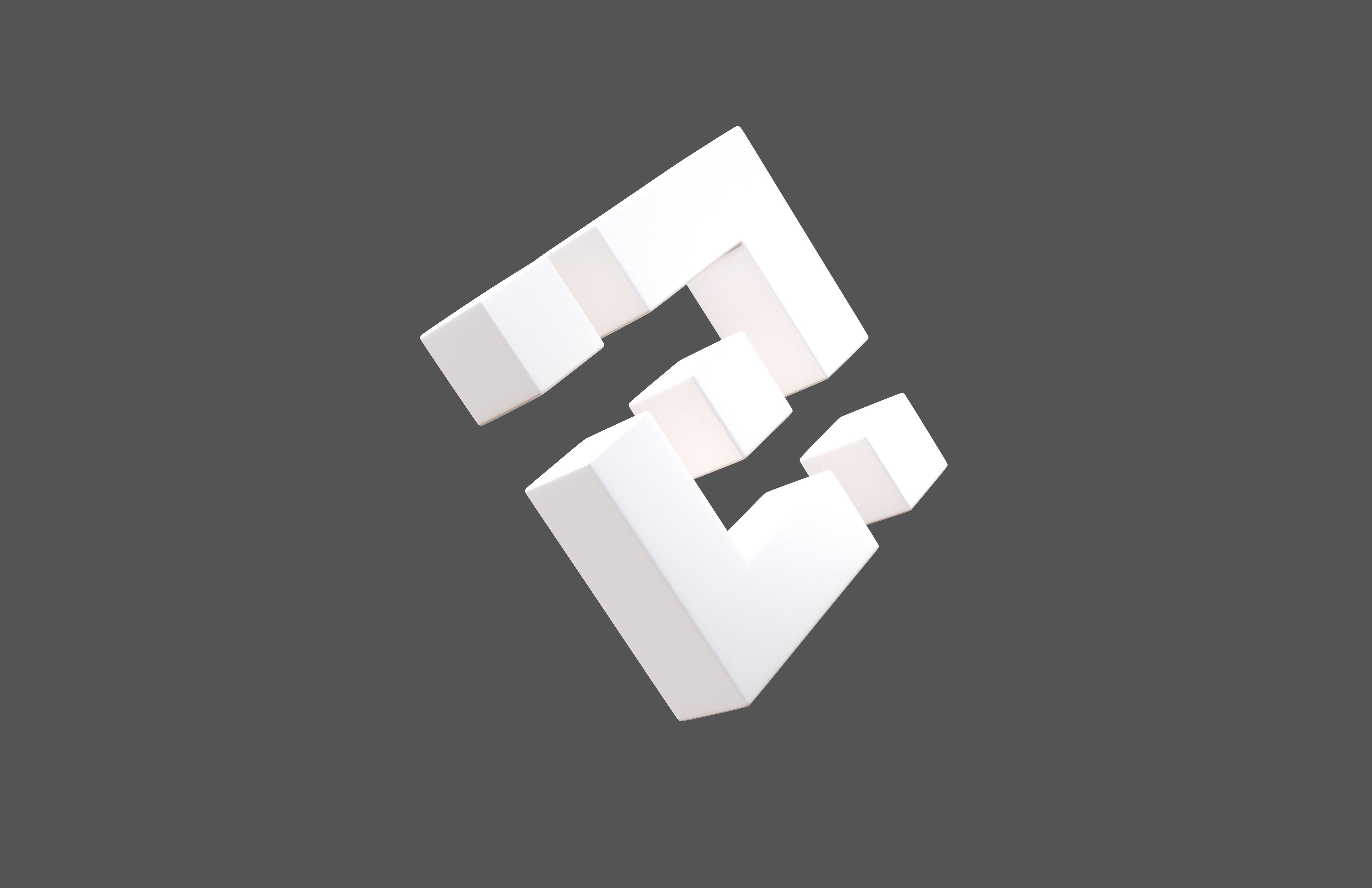 Binance Coin 003 Low-poly 3D model_3