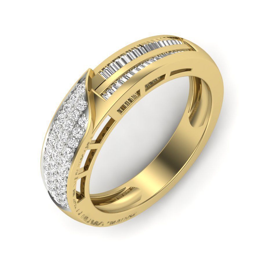 Solitaire Engagement Wedding Ring 3dm stl Render Detail 3D print model_1