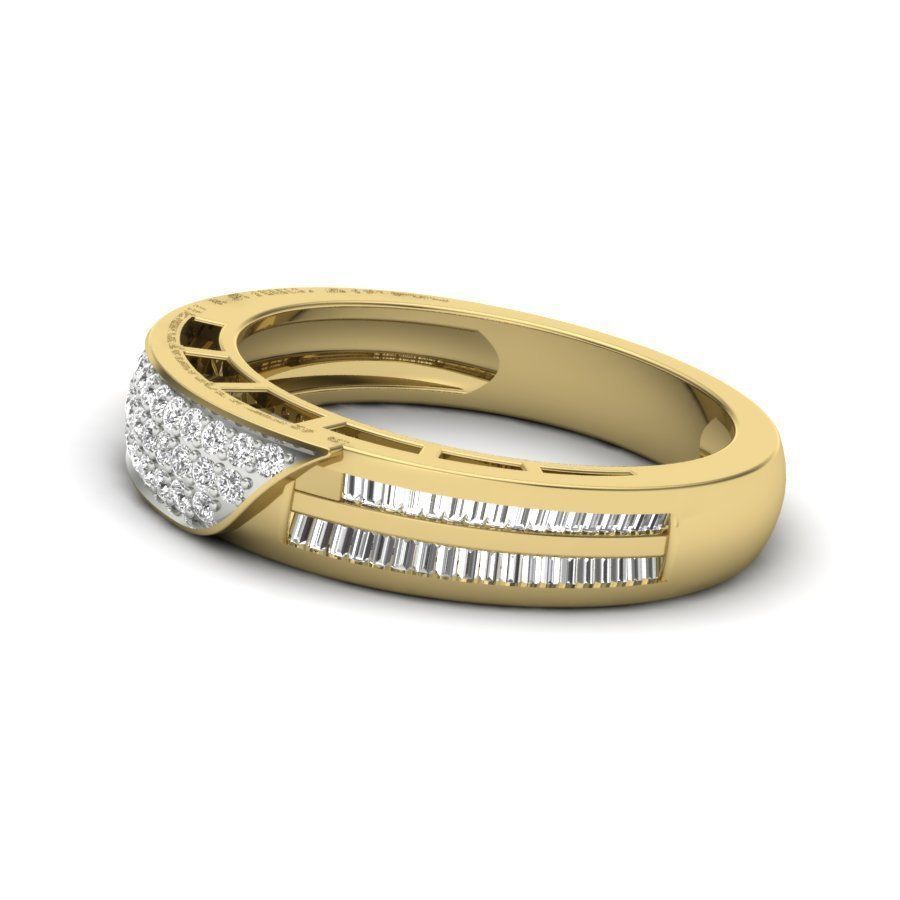 Solitaire Engagement Wedding Ring 3dm stl Render Detail 3D print model_5