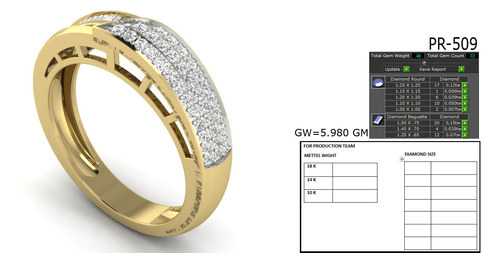 Solitaire Engagement Wedding Ring 3dm stl Render Detail 3D print model_3