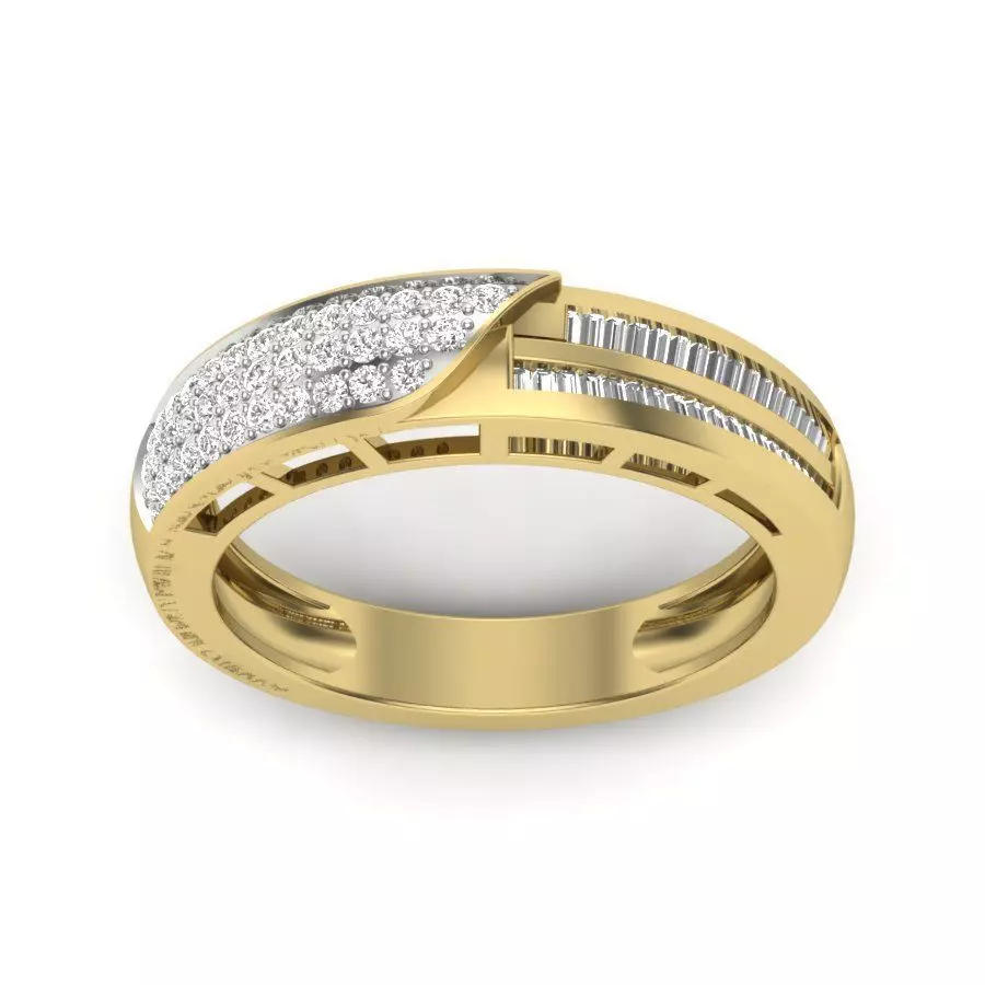 Solitaire Engagement Wedding Ring 3dm stl Render Detail 3D print model_0