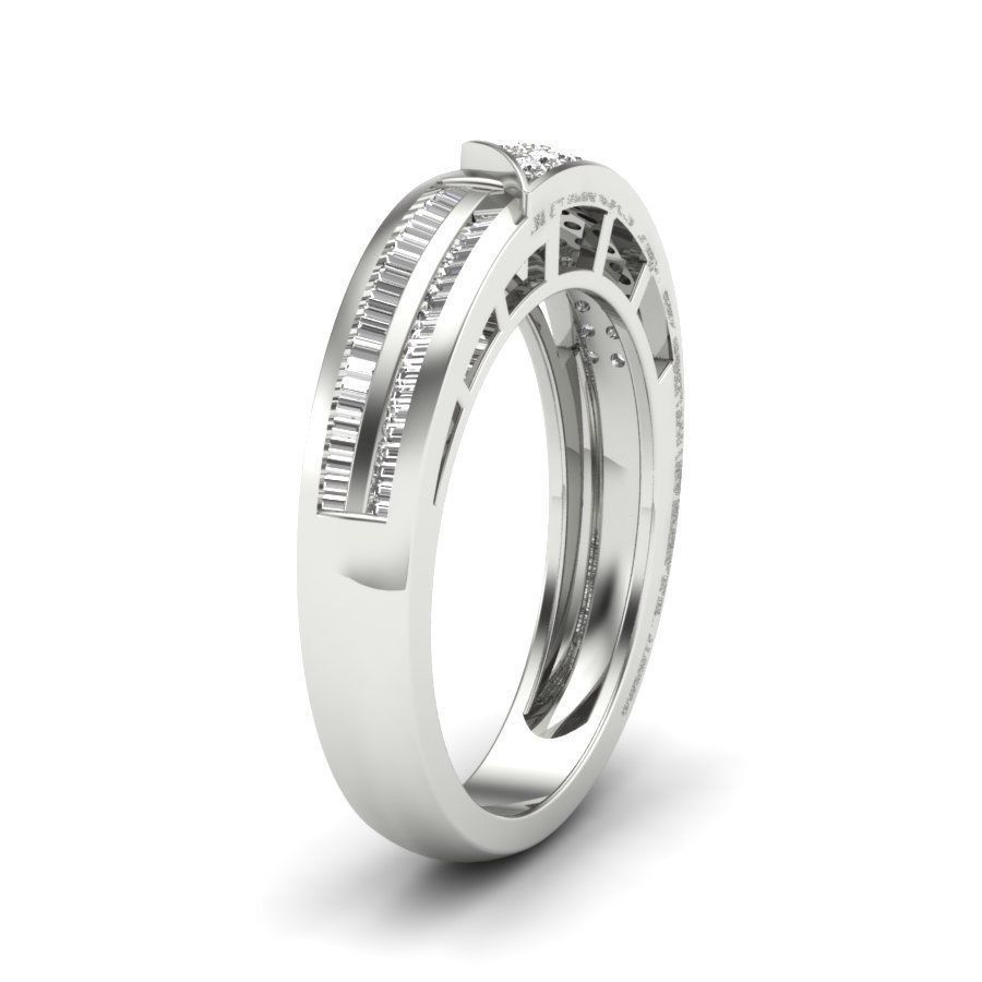 Solitaire Engagement Wedding Ring 3dm stl Render Detail 3D print model_9