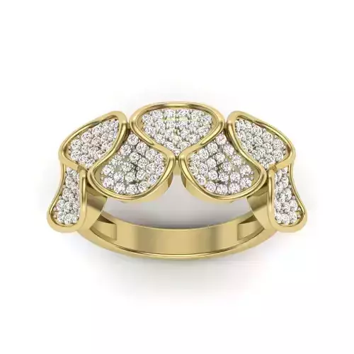 Solitaire Engagement Wedding Ring 3dm stl Render Detail