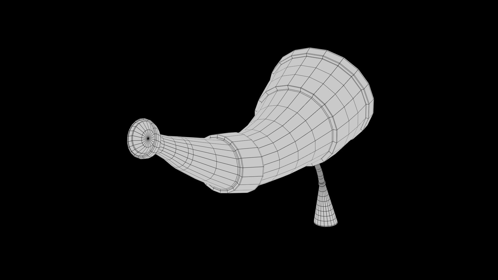 stylized honk Low-poly 3D model_8