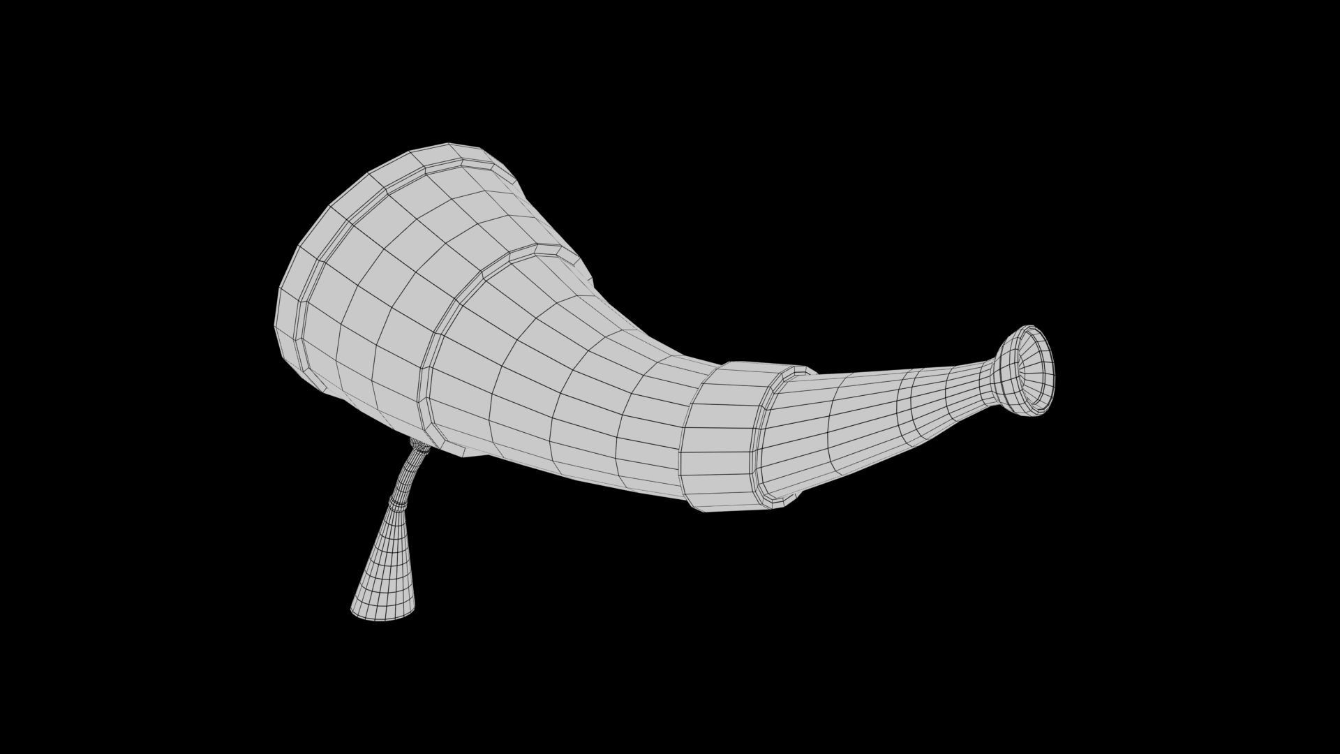 stylized honk Low-poly 3D model_6