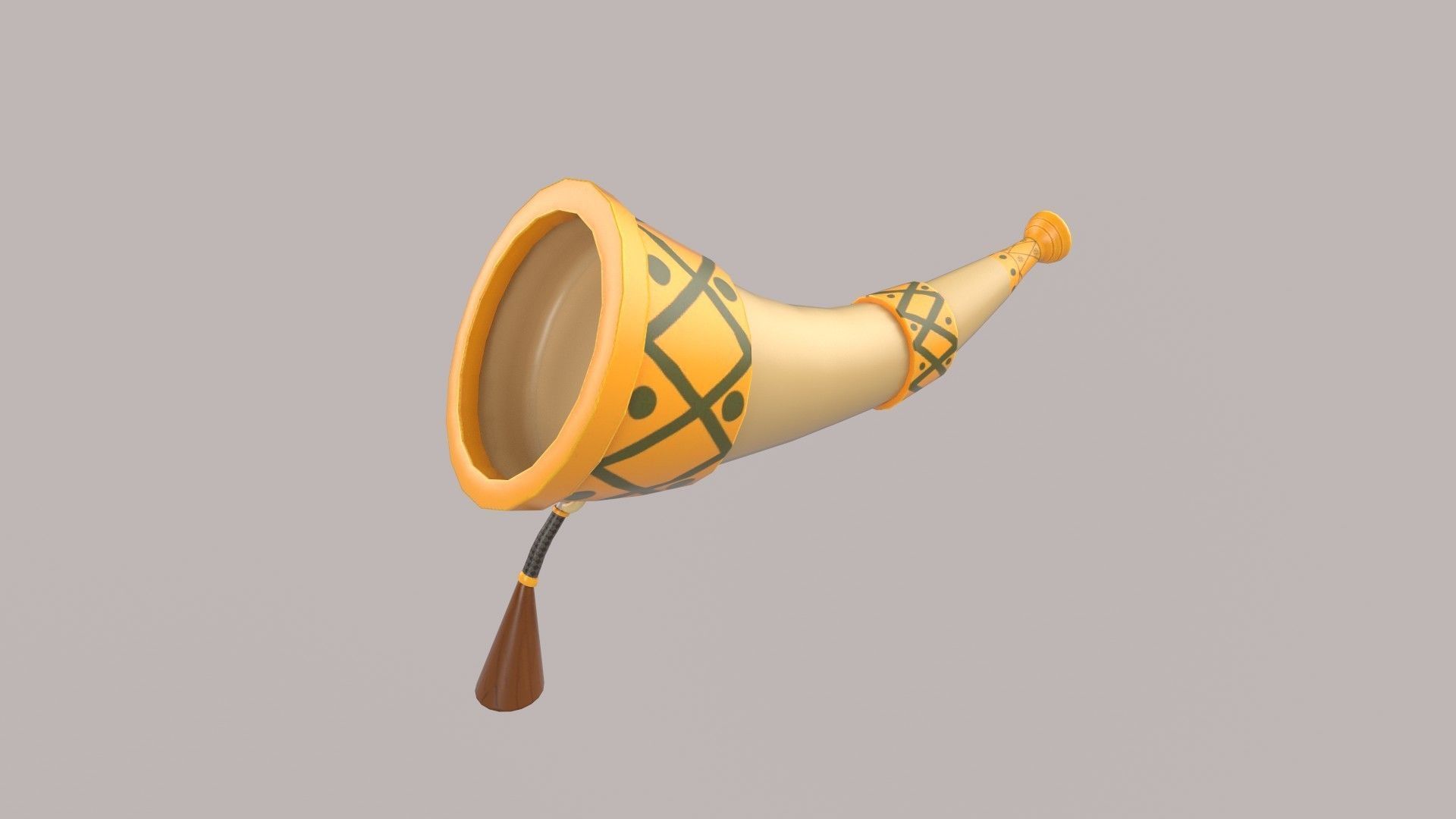 stylized honk Low-poly 3D model_3