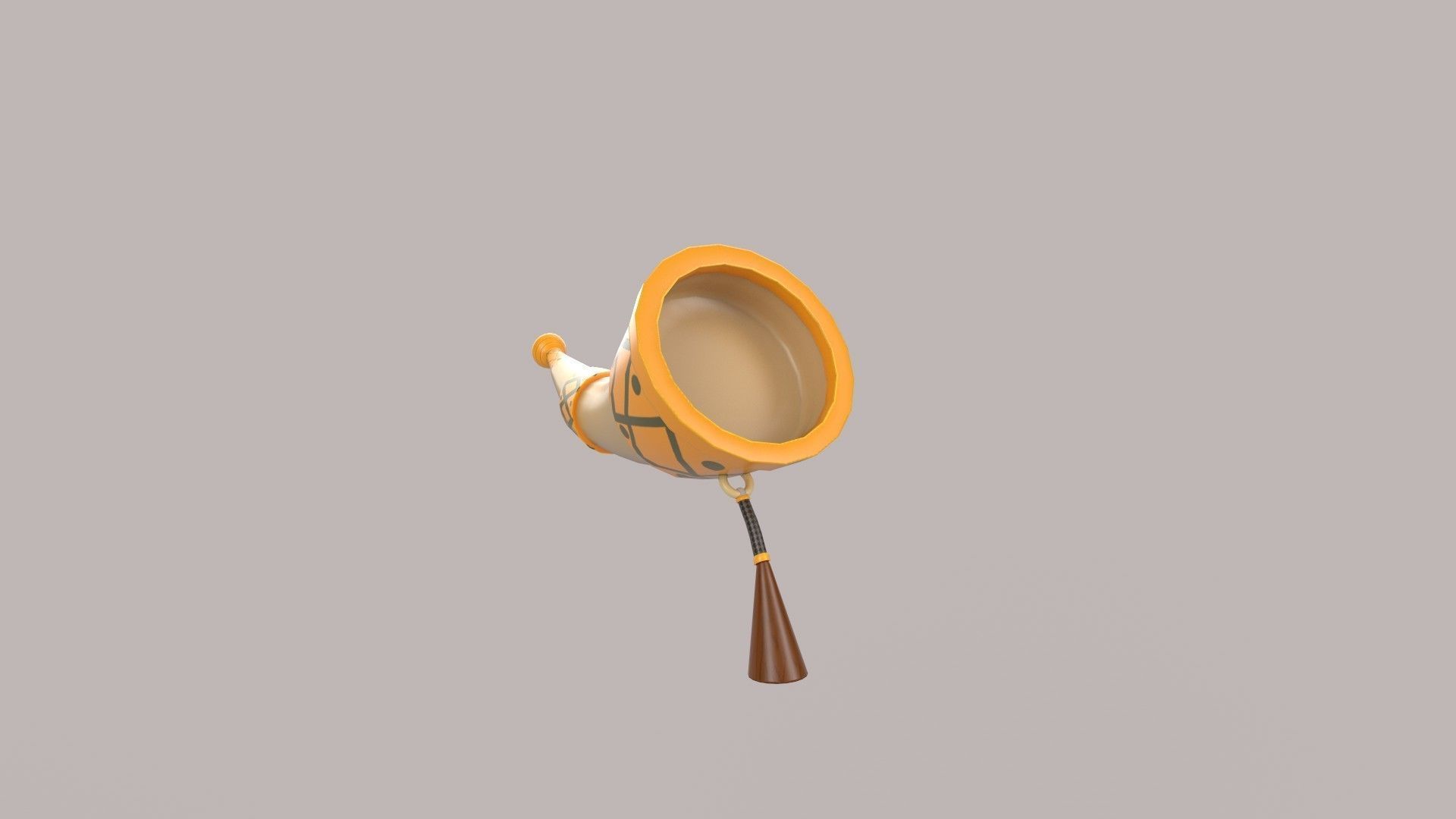 stylized honk Low-poly 3D model_4