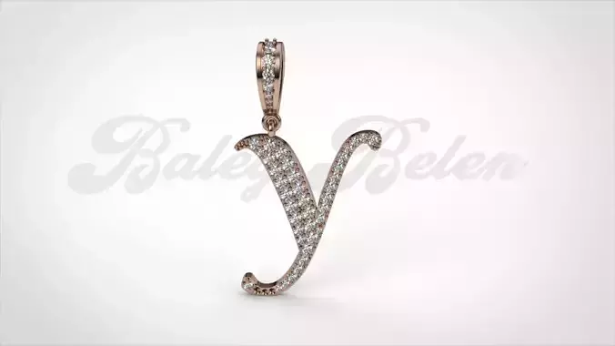 Pendant alphabet berkshire Y medium  