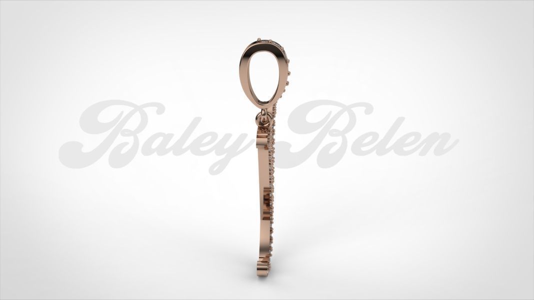 Pendant alphabet berkshire Y medium   3D print model_4