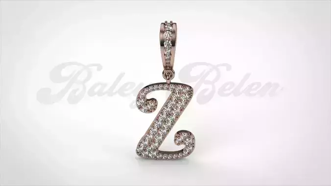 Pendant alphabet berkshire Z medium 